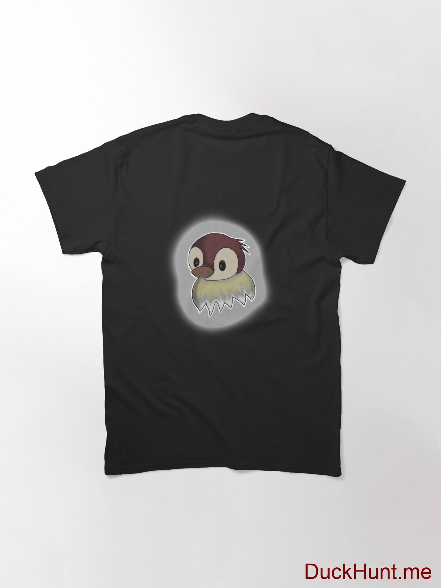 Ghost Duck (foggy) Black Classic T-Shirt (Back printed) alternative image 1