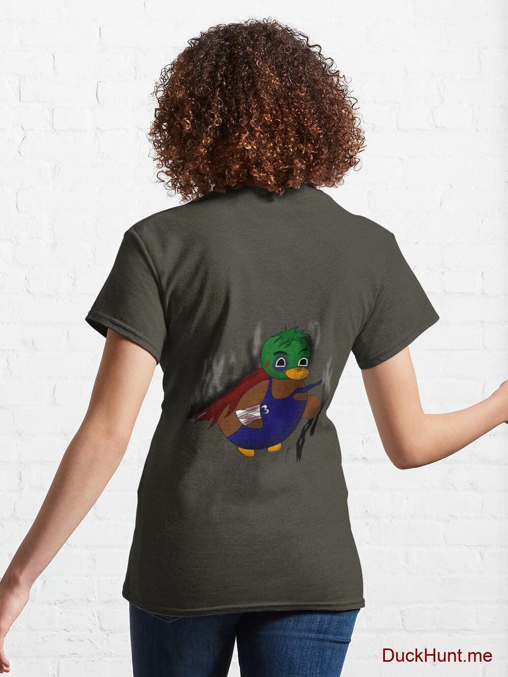 Dead Boss Duck (smoky) Army Classic T-Shirt (Back printed) alternative image 4