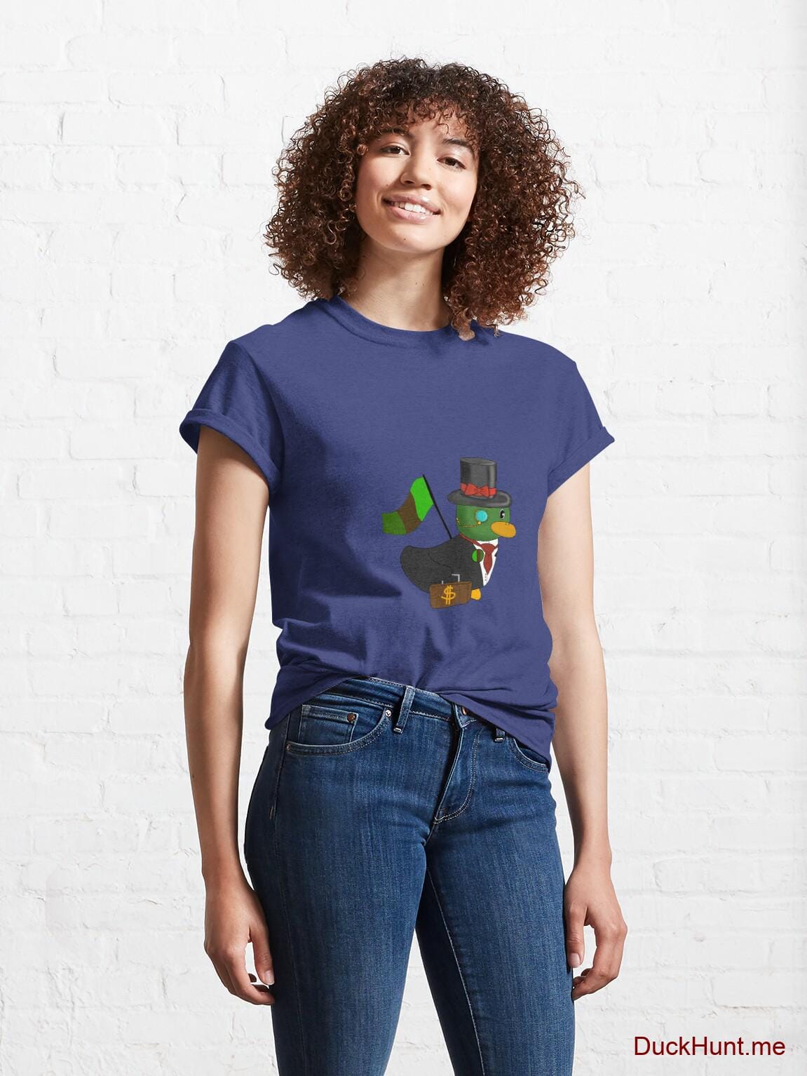 Golden Duck Blue Classic T-Shirt (Front printed) alternative image 3