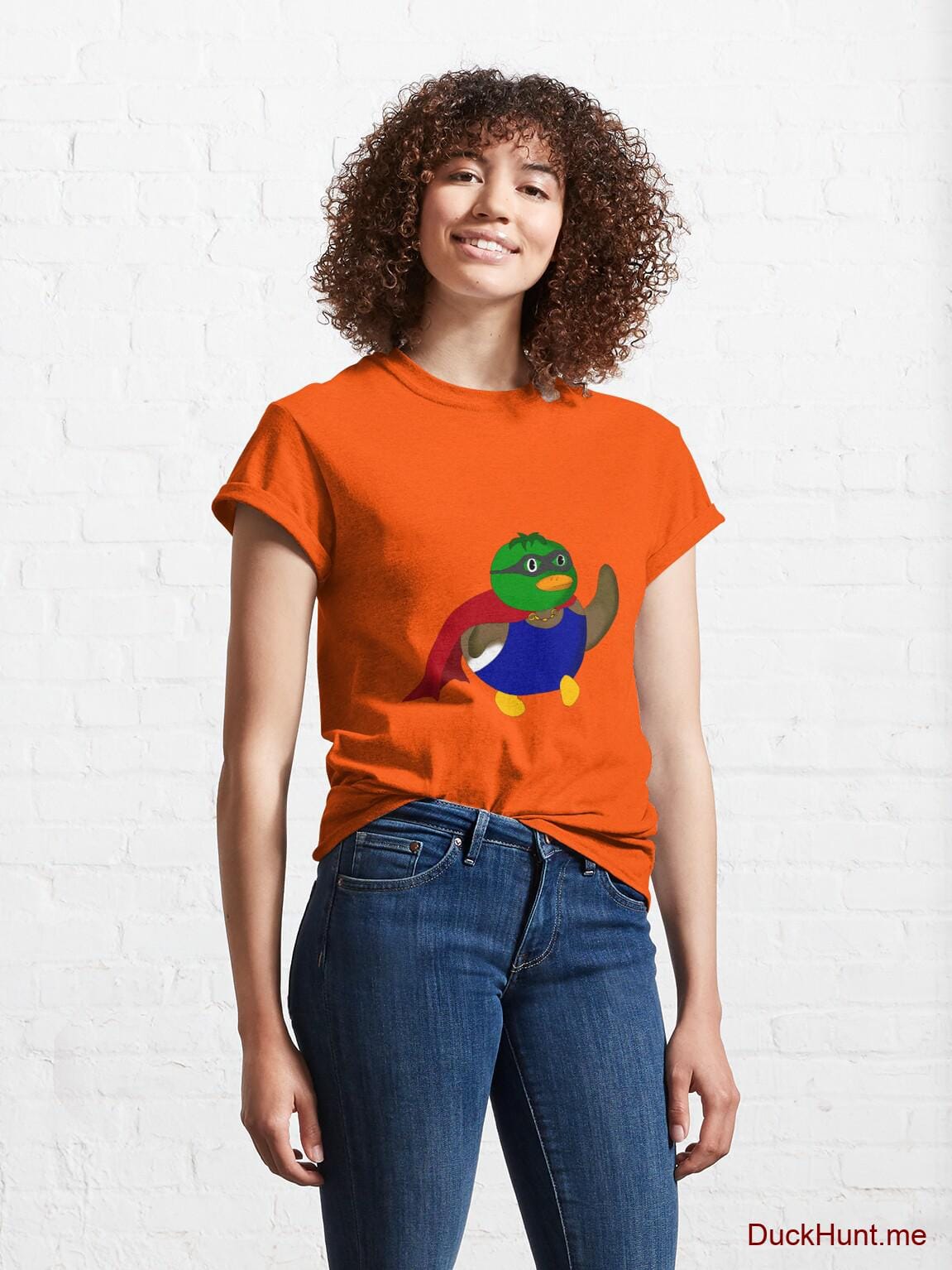 Alive Boss Duck Orange Classic T-Shirt (Front printed) alternative image 3