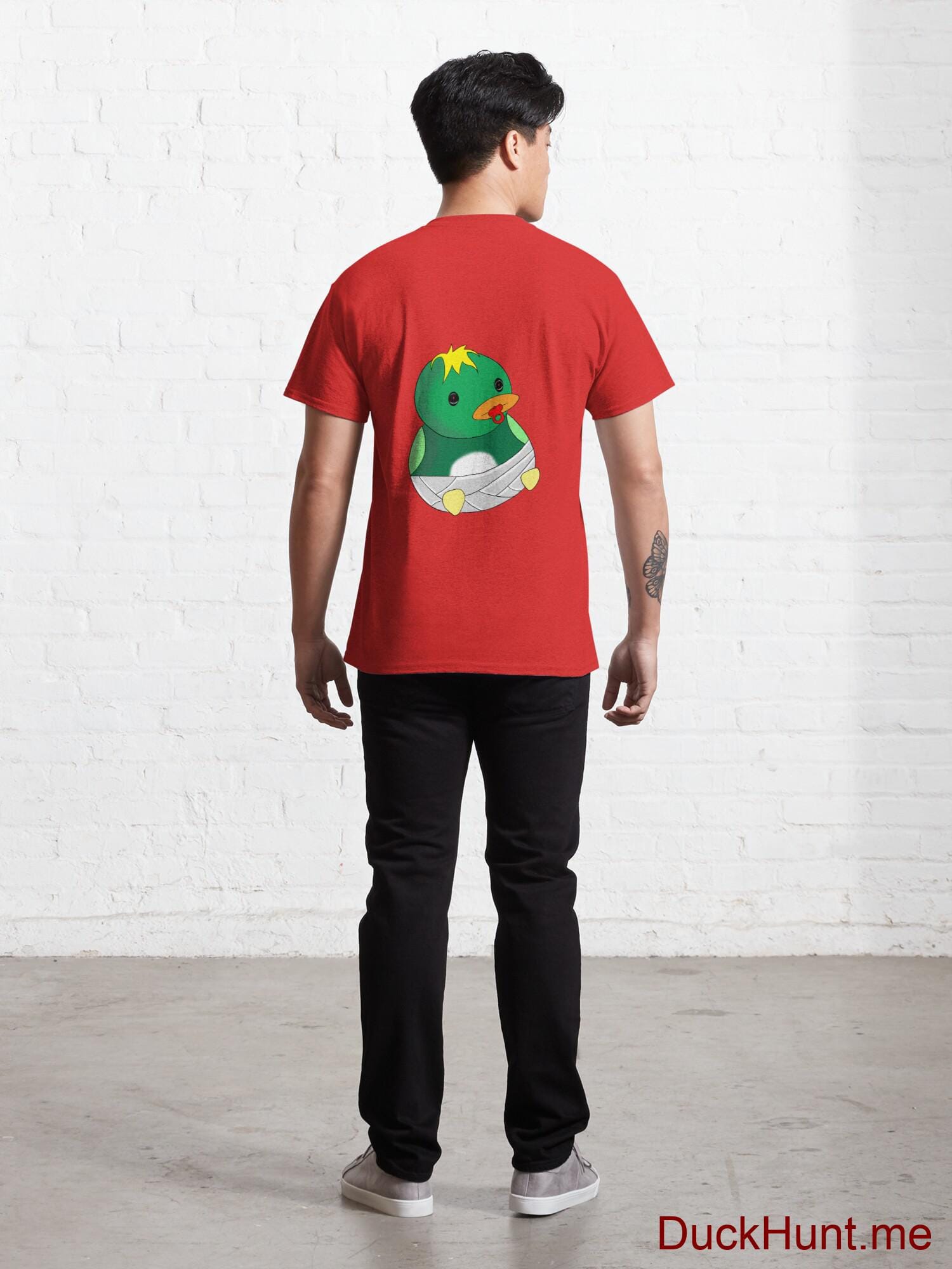Baby duck Red Classic T-Shirt (Back printed) alternative image 3