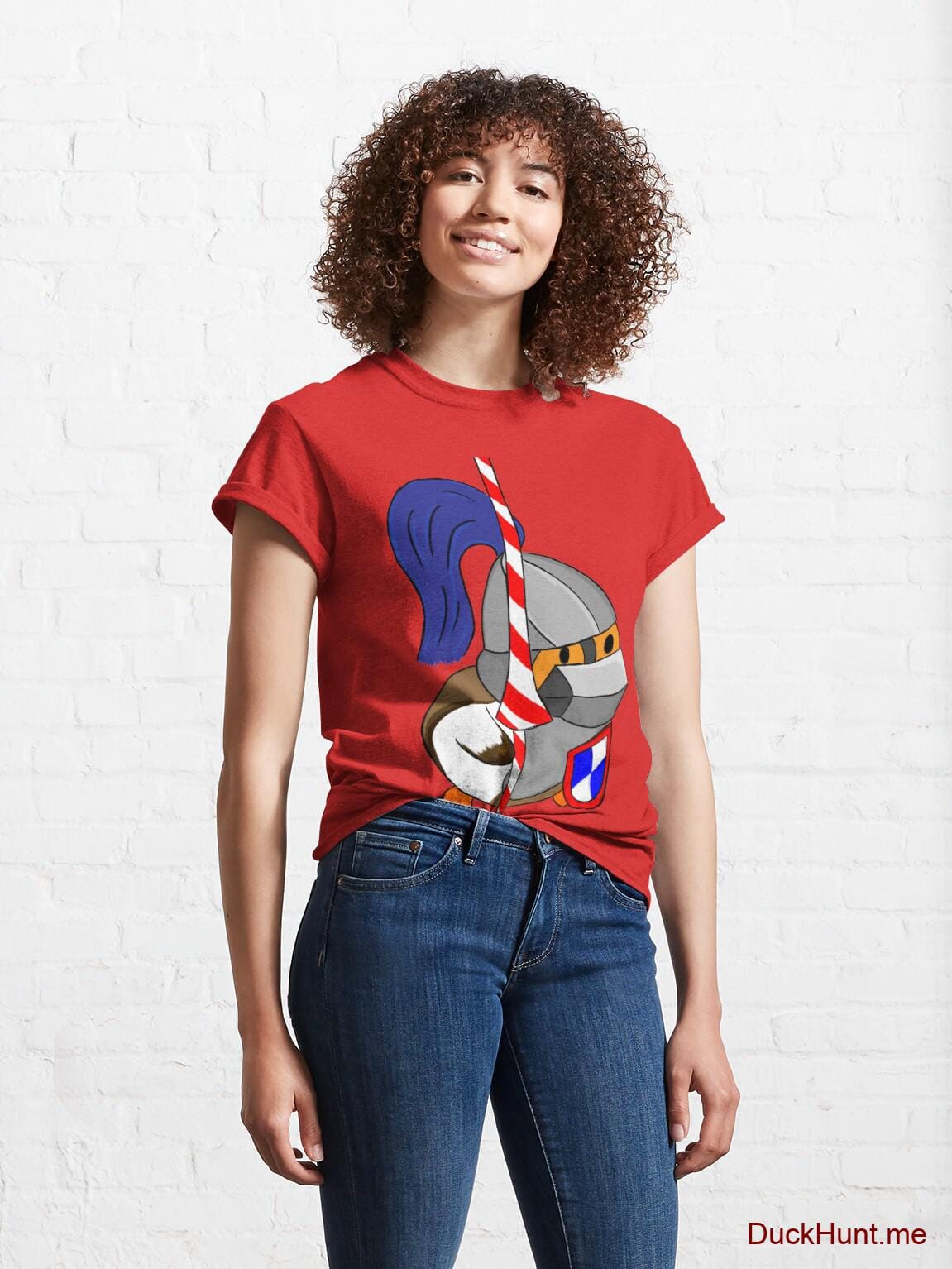 Armored Duck Red Classic T-Shirt (Front printed) alternative image 3