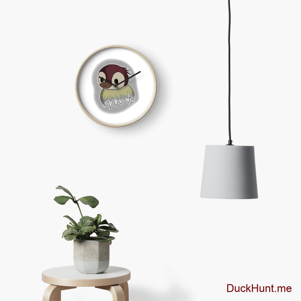 Ghost Duck (foggy) Clock