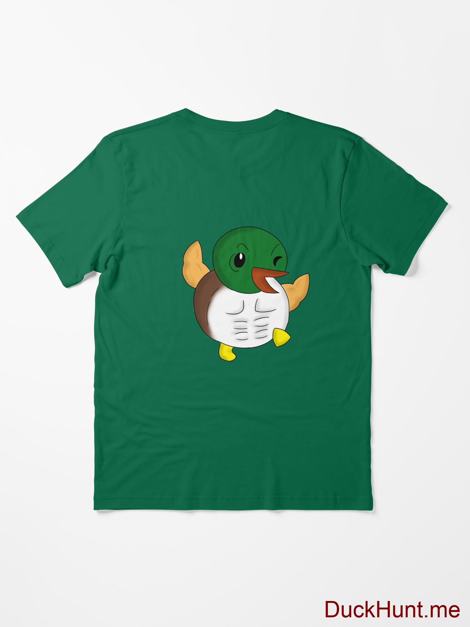 Super duck Green Essential T-Shirt (Back printed) alternative image 1