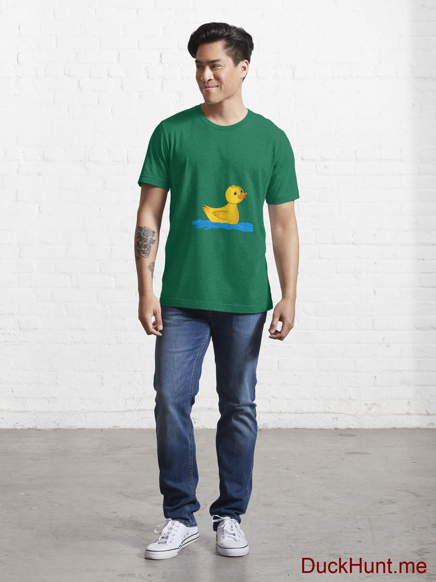 Plastic Duck Green Essential T-Shirt (Front printed) alternative image 4