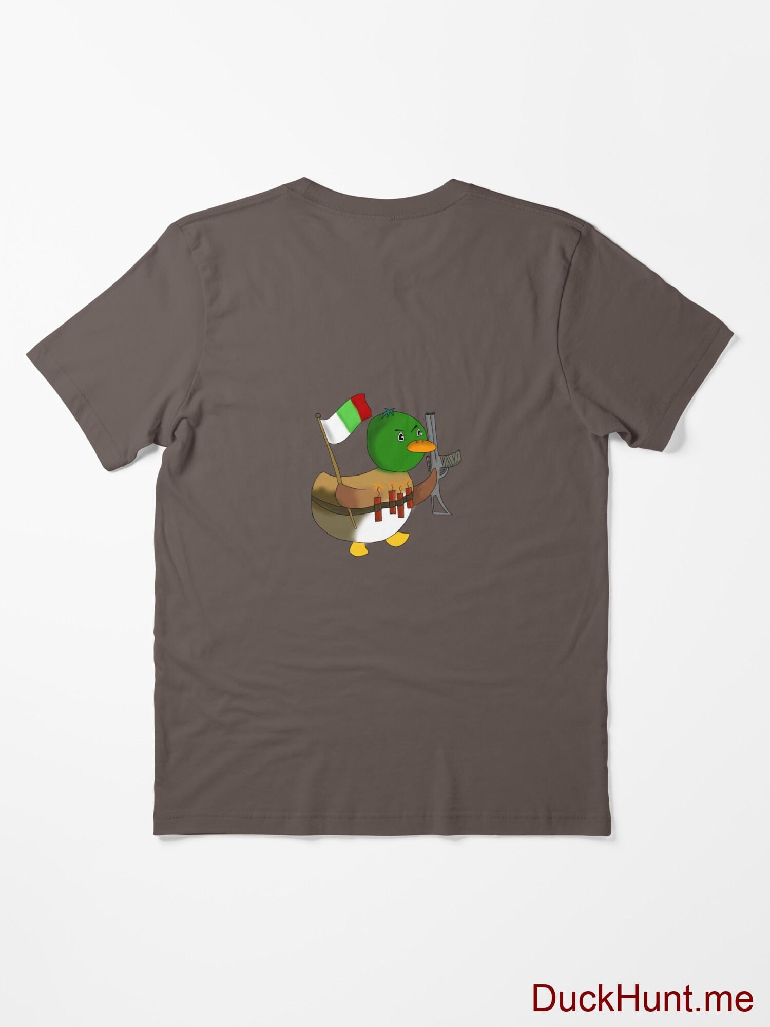 Kamikaze Duck Dark Grey Essential T-Shirt (Back printed) alternative image 1