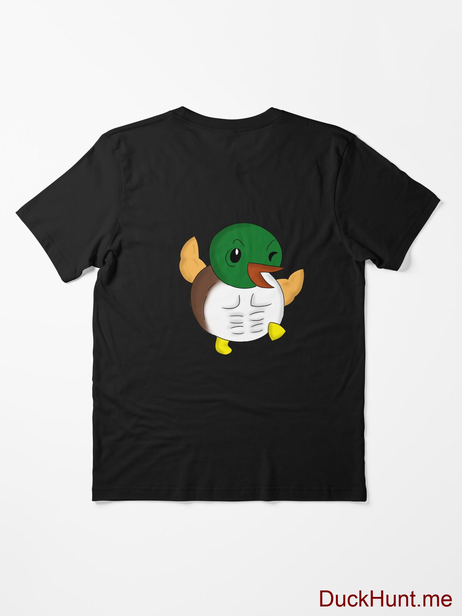 Super duck Black Essential T-Shirt (Back printed) alternative image 1