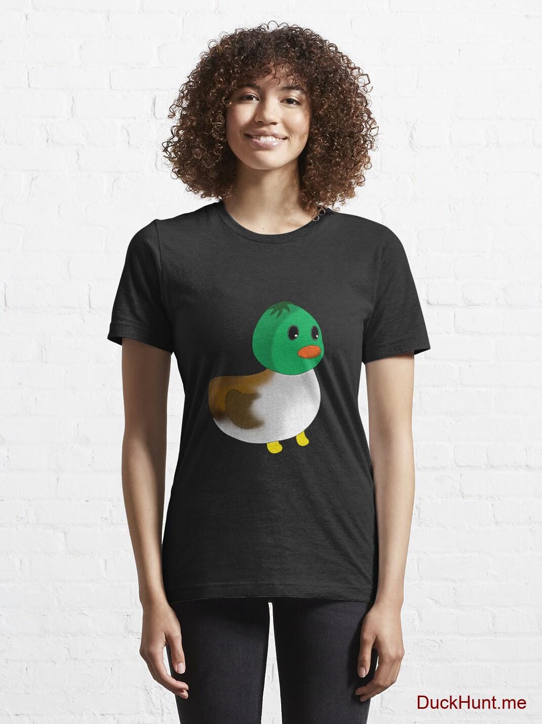 Normal Duck Black Essential T-Shirt (Front printed) alternative image 5