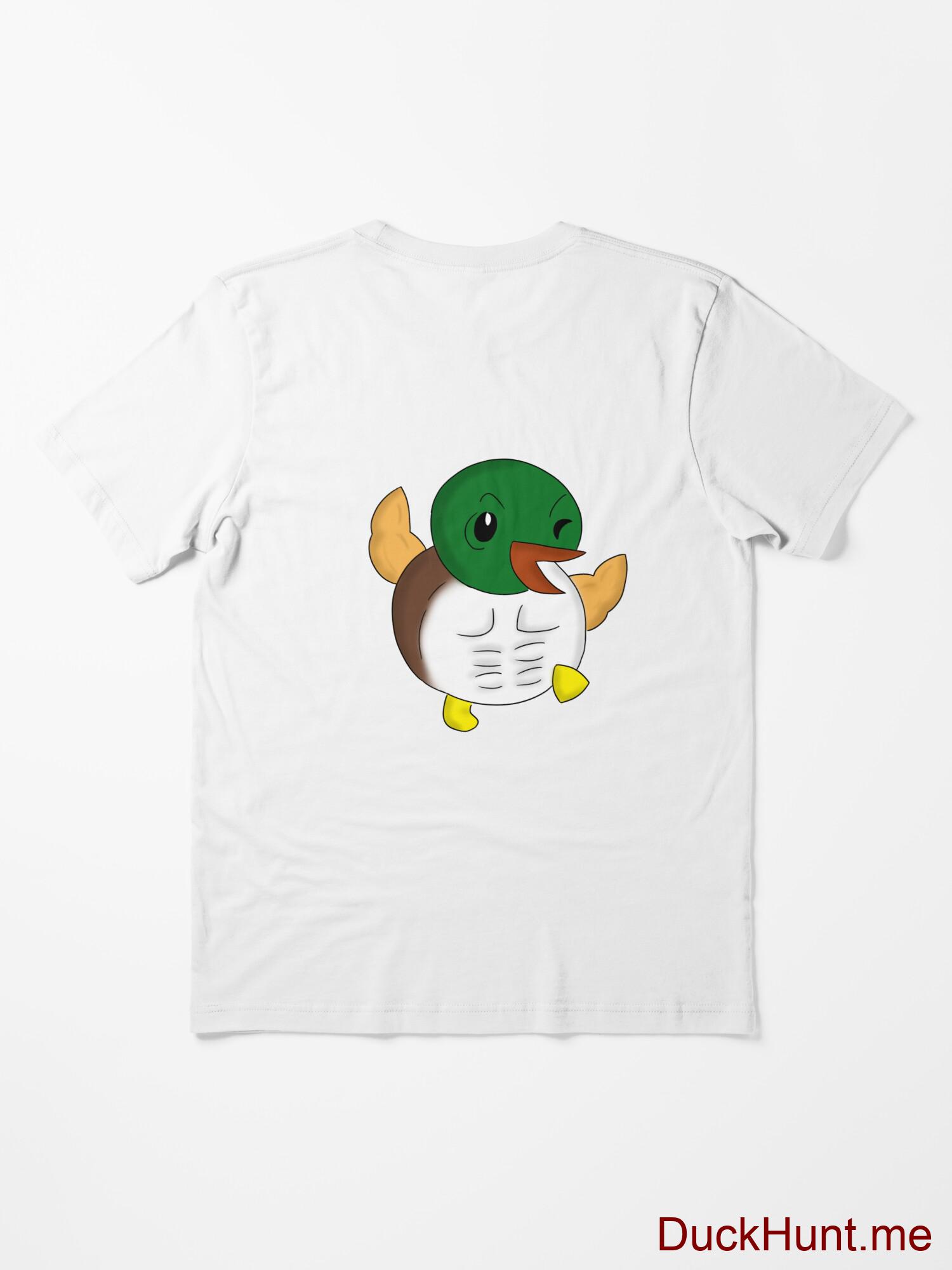 Super duck White Essential T-Shirt (Back printed) alternative image 1