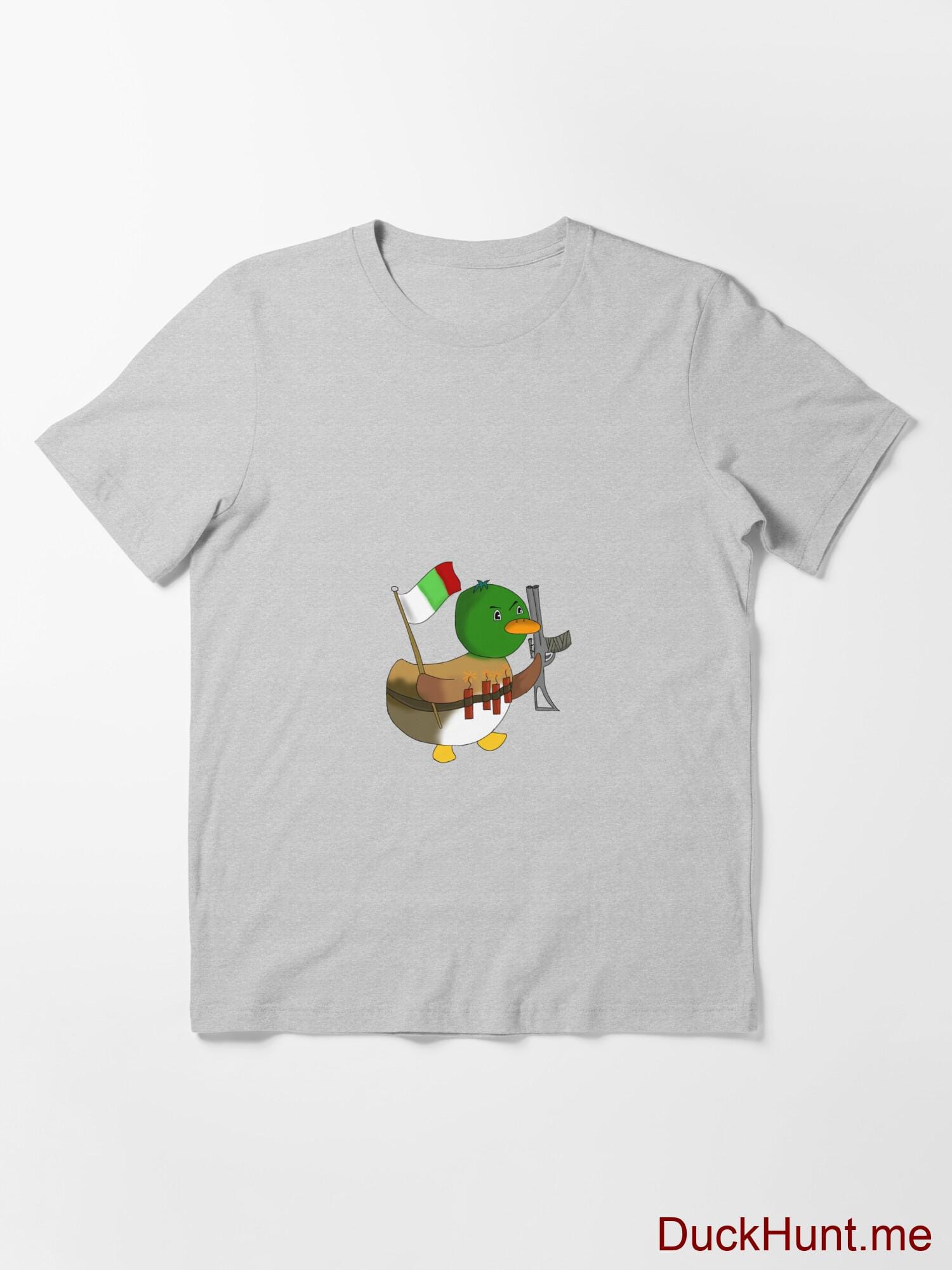 Kamikaze Duck Heather Grey Essential T-Shirt (Front printed) alternative image 2
