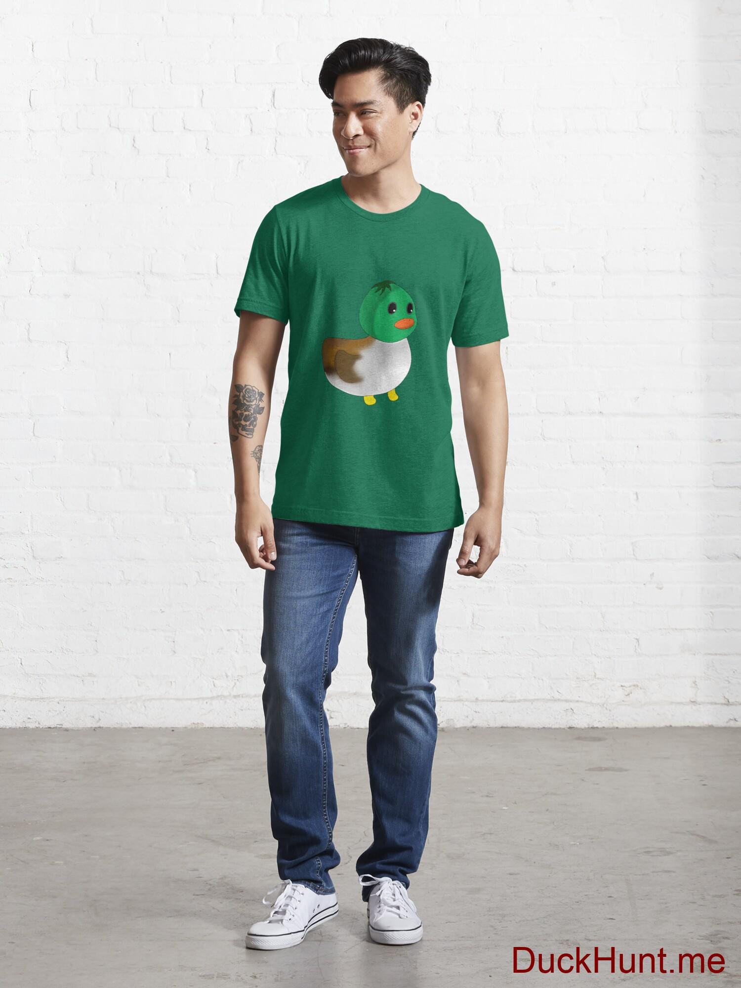 Normal Duck Green Essential T-Shirt (Front printed) alternative image 4