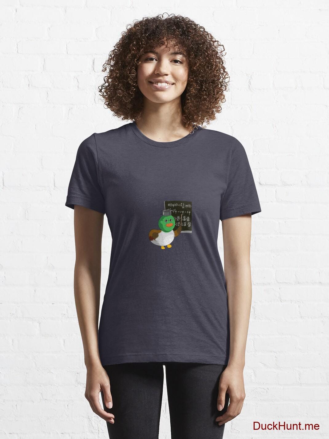 Prof Duck Dark Blue Essential T-Shirt (Front printed) alternative image 5