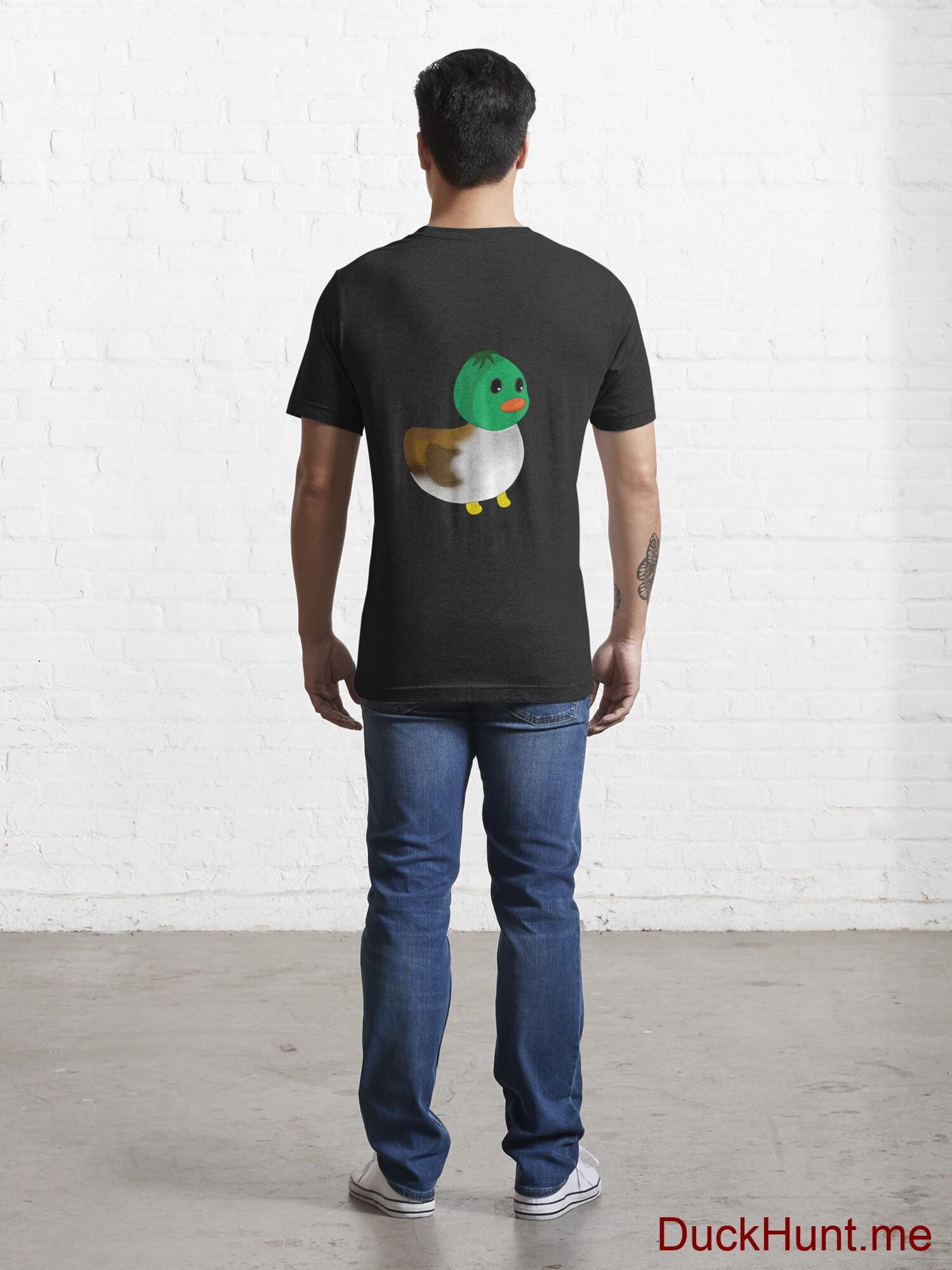 Normal Duck Black Essential T-Shirt (Back printed) alternative image 3