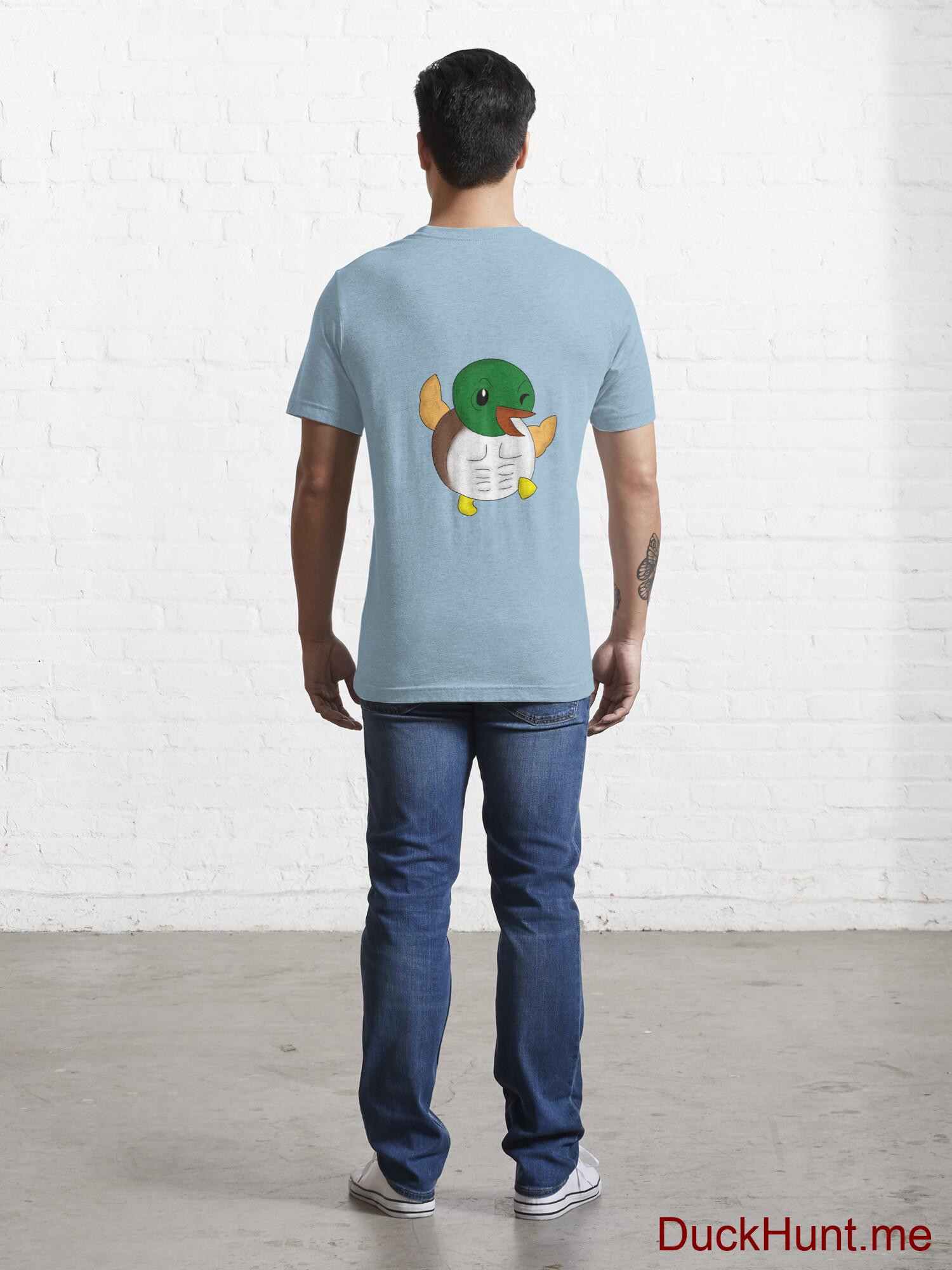 Super duck Light Blue Essential T-Shirt (Back printed) alternative image 3