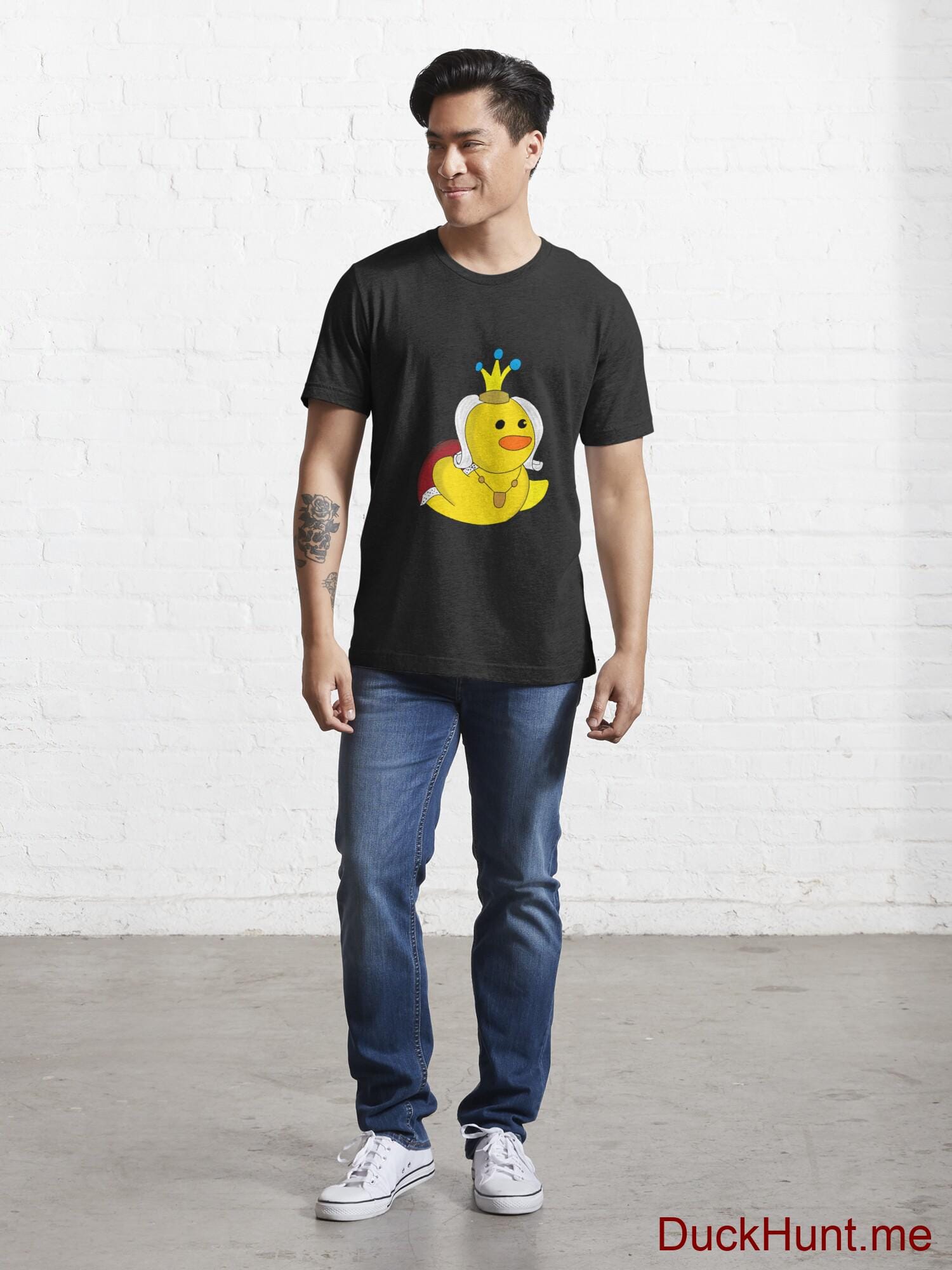 Royal Duck Black Essential T-Shirt (Front printed) alternative image 4