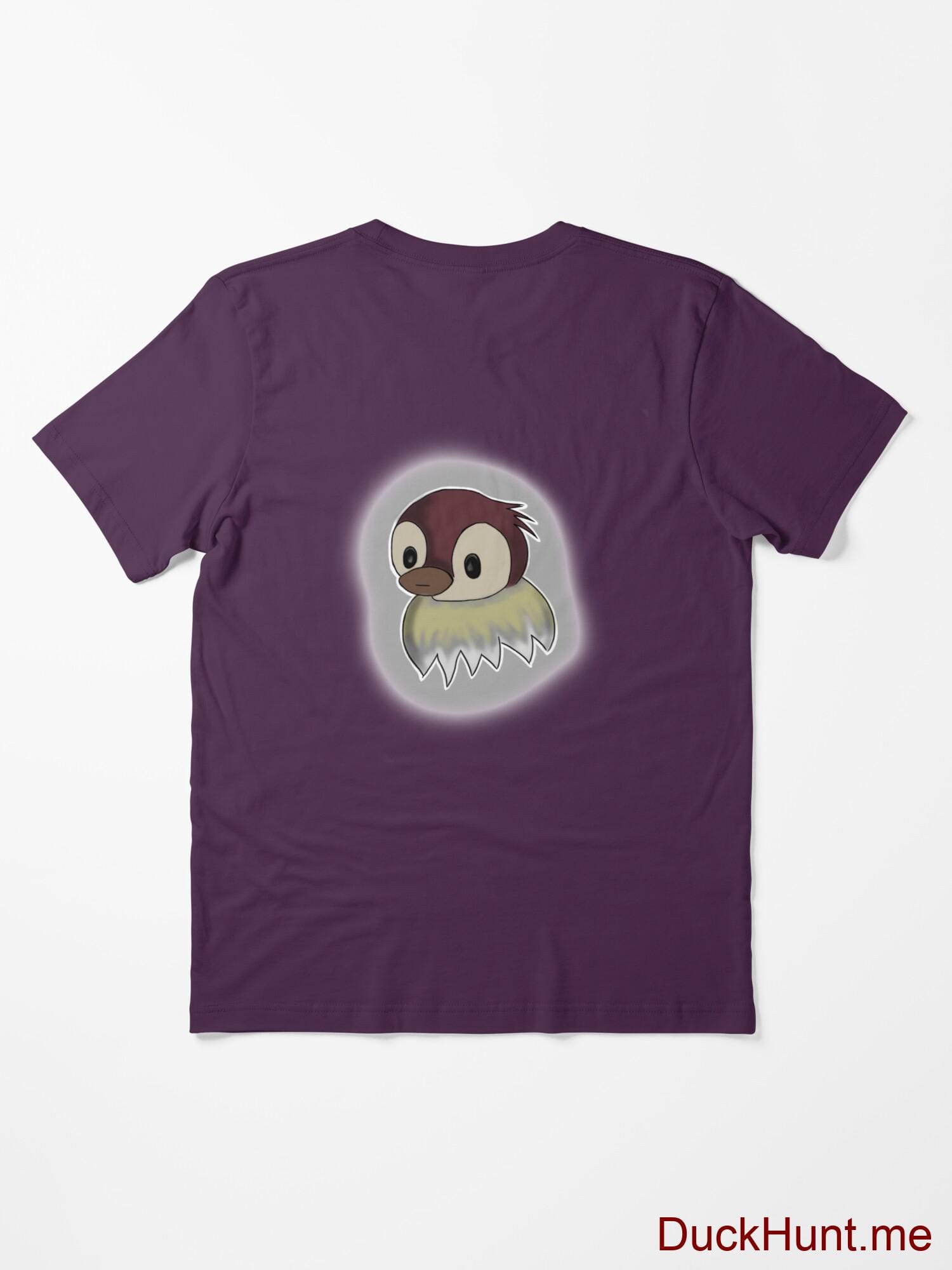 Ghost Duck (foggy) Eggplant Essential T-Shirt (Back printed) alternative image 1
