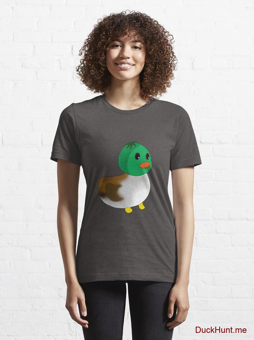 Normal Duck Charcoal Heather Essential T-Shirt (Front printed) alternative image 5
