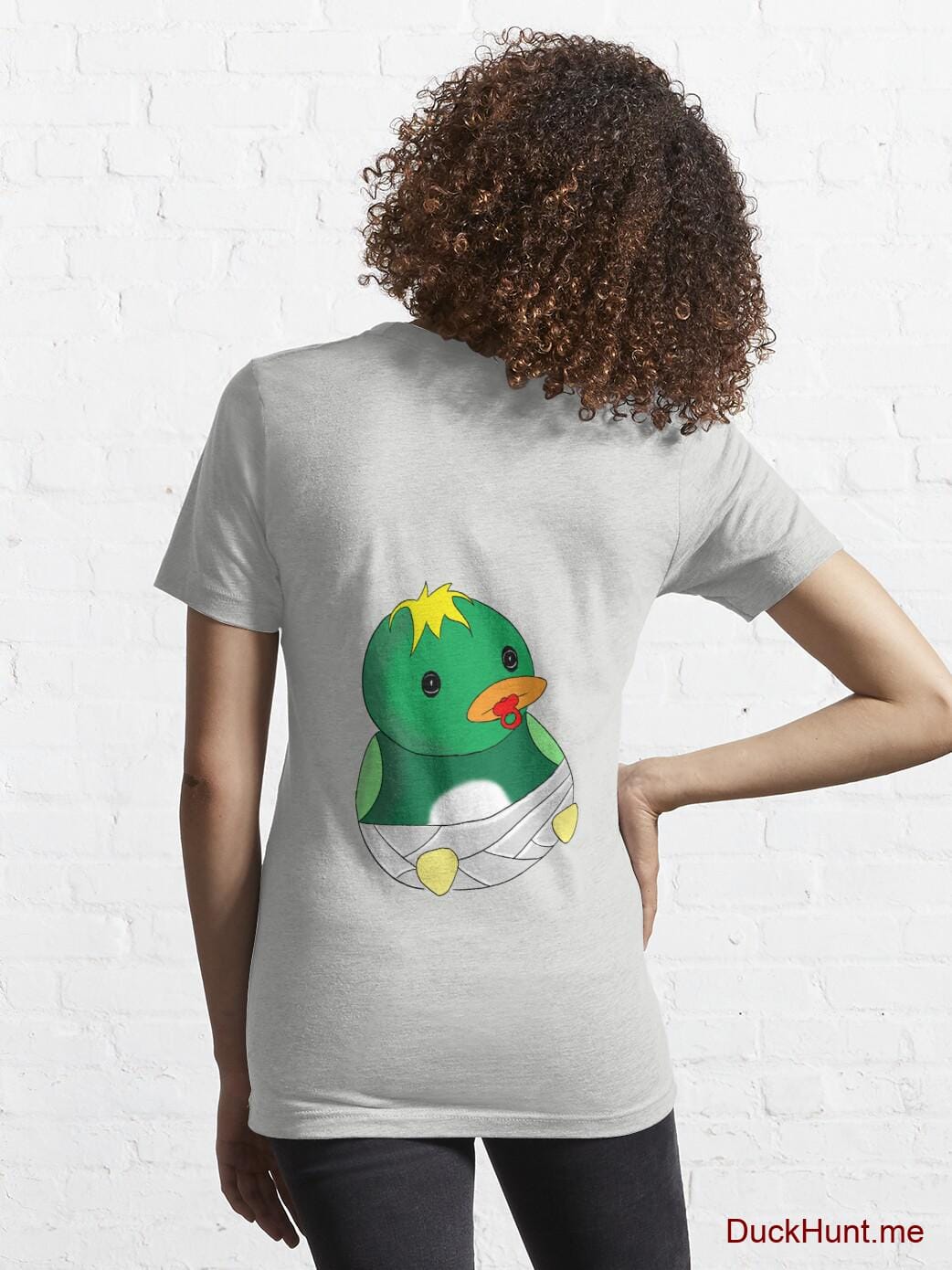 Baby duck Light Grey Essential T-Shirt (Back printed) alternative image 4