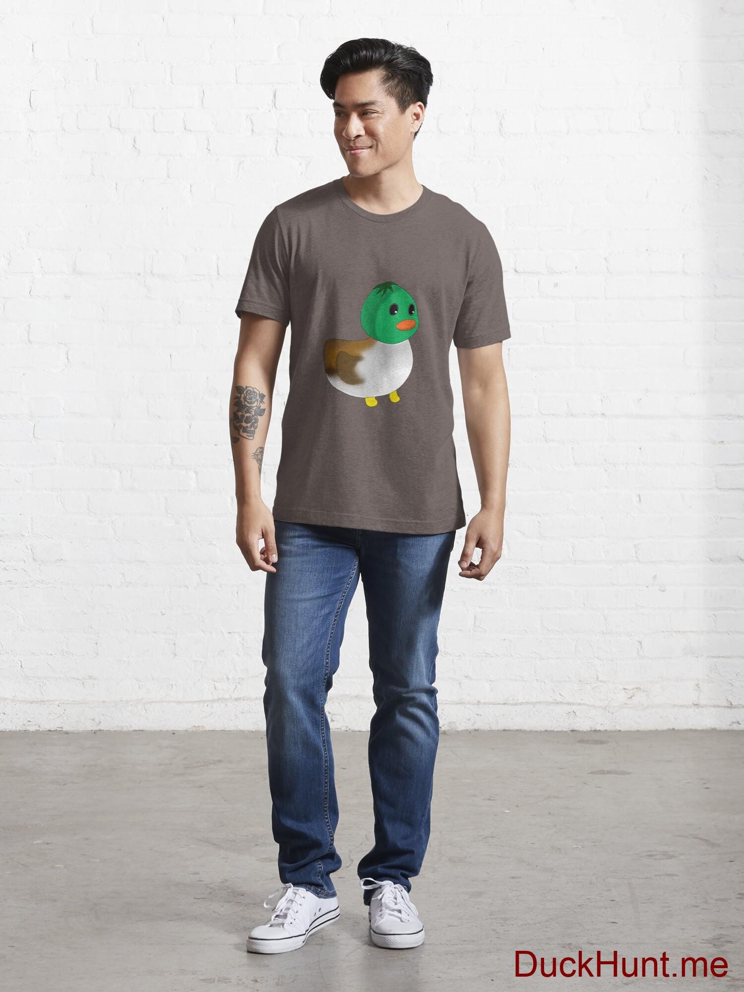 Normal Duck Dark Grey Essential T-Shirt (Front printed) alternative image 4