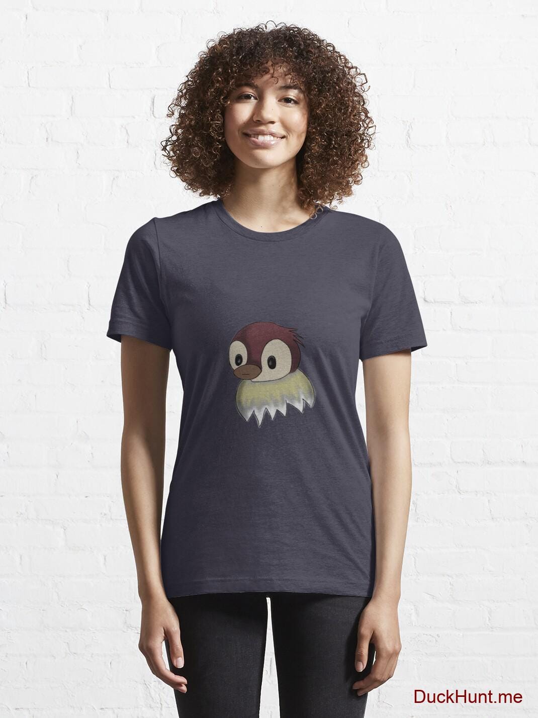 Ghost Duck (fogless) Dark Blue Essential T-Shirt (Front printed) alternative image 5