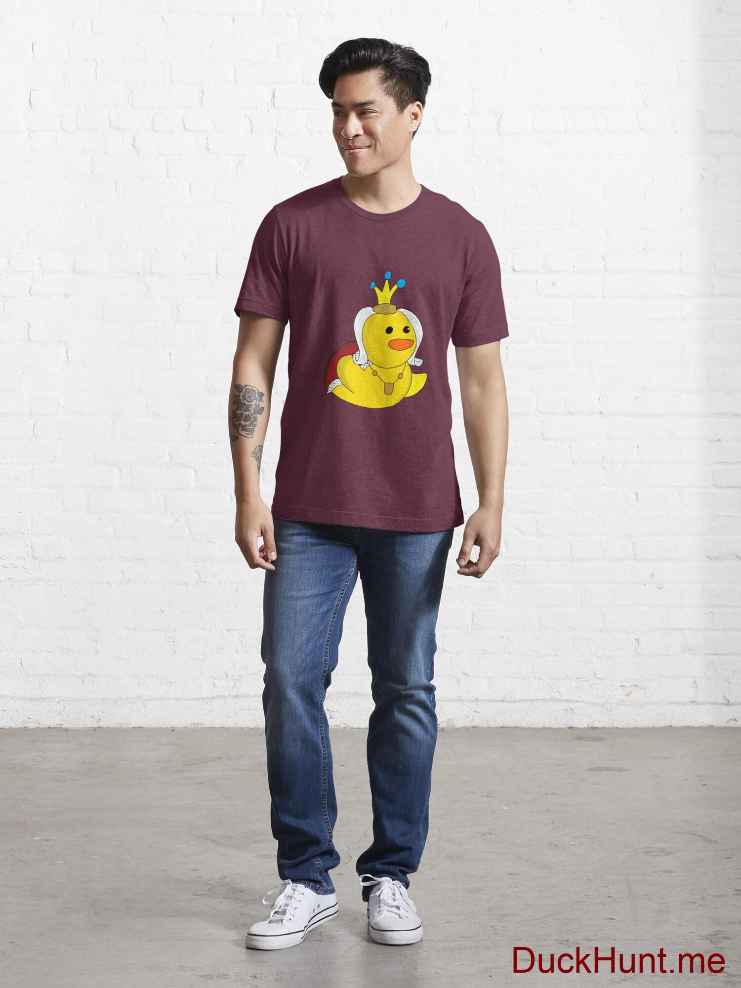 Royal Duck Dark Red Essential T-Shirt (Front printed) alternative image 4