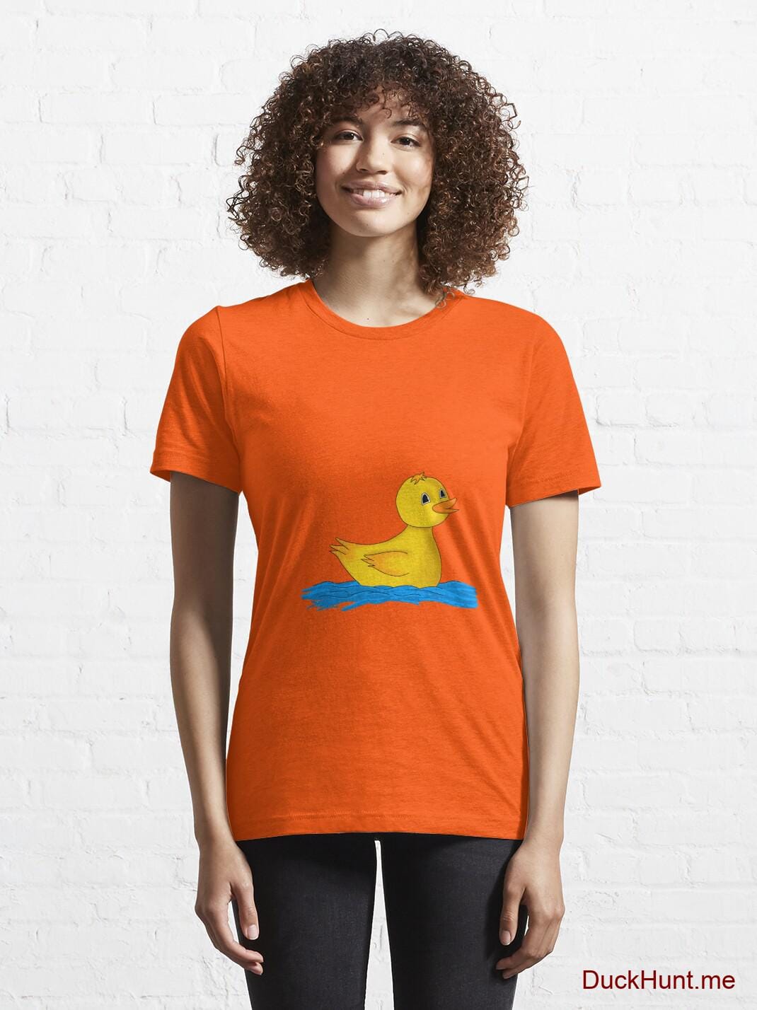 Plastic Duck Orange Essential T-Shirt (Front printed) alternative image 5