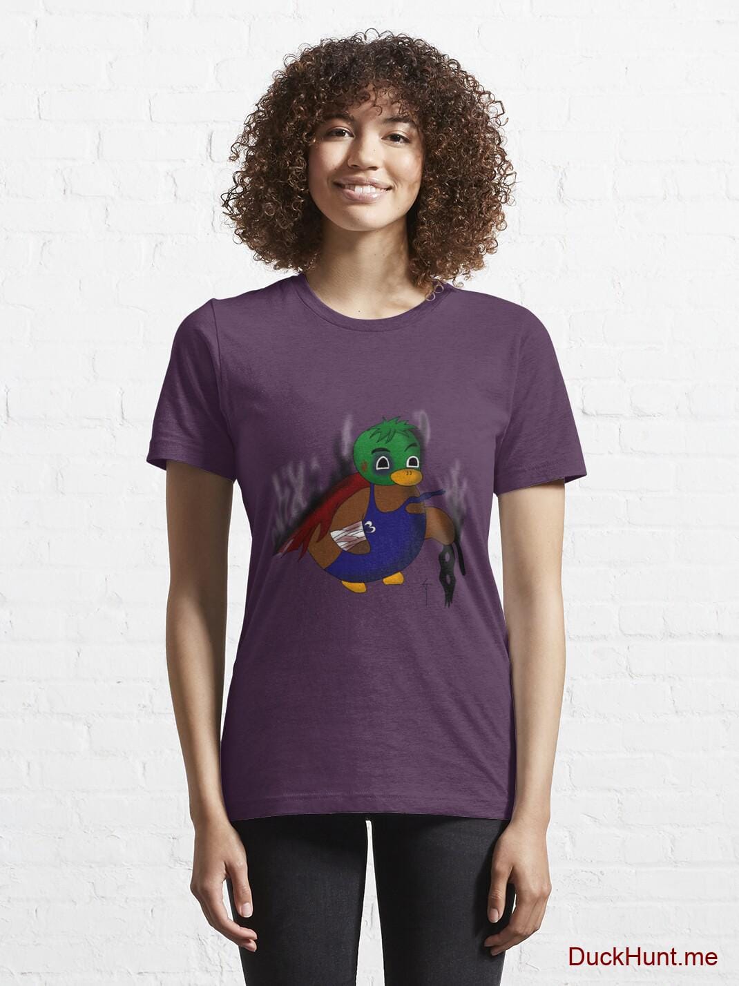 Dead Boss Duck (smoky) Eggplant Essential T-Shirt (Front printed) alternative image 5