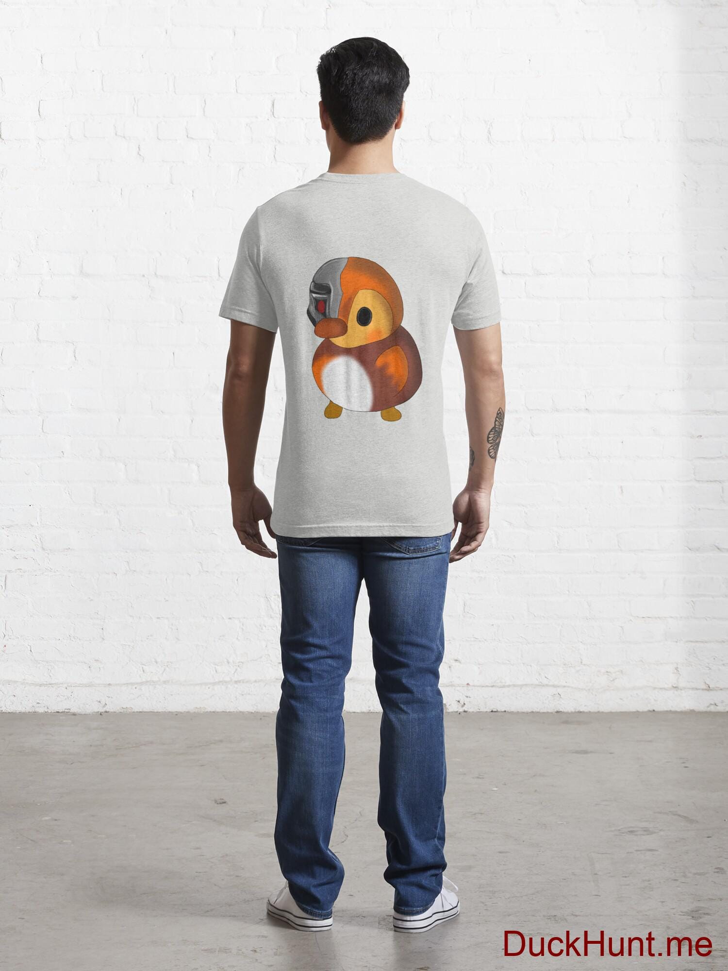 Mechanical Duck Light Grey Essential T-Shirt (Back printed) alternative image 3