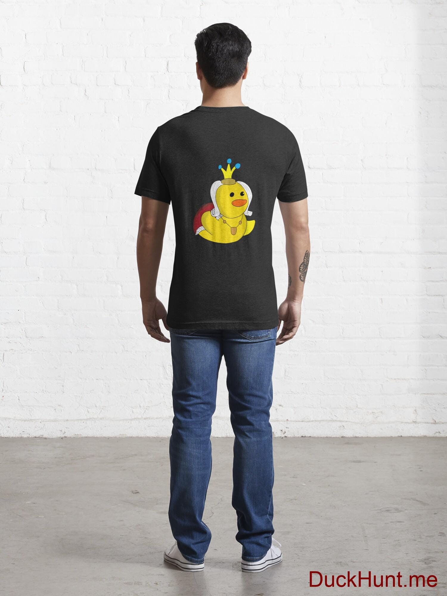 Royal Duck Black Essential T-Shirt (Back printed) alternative image 3