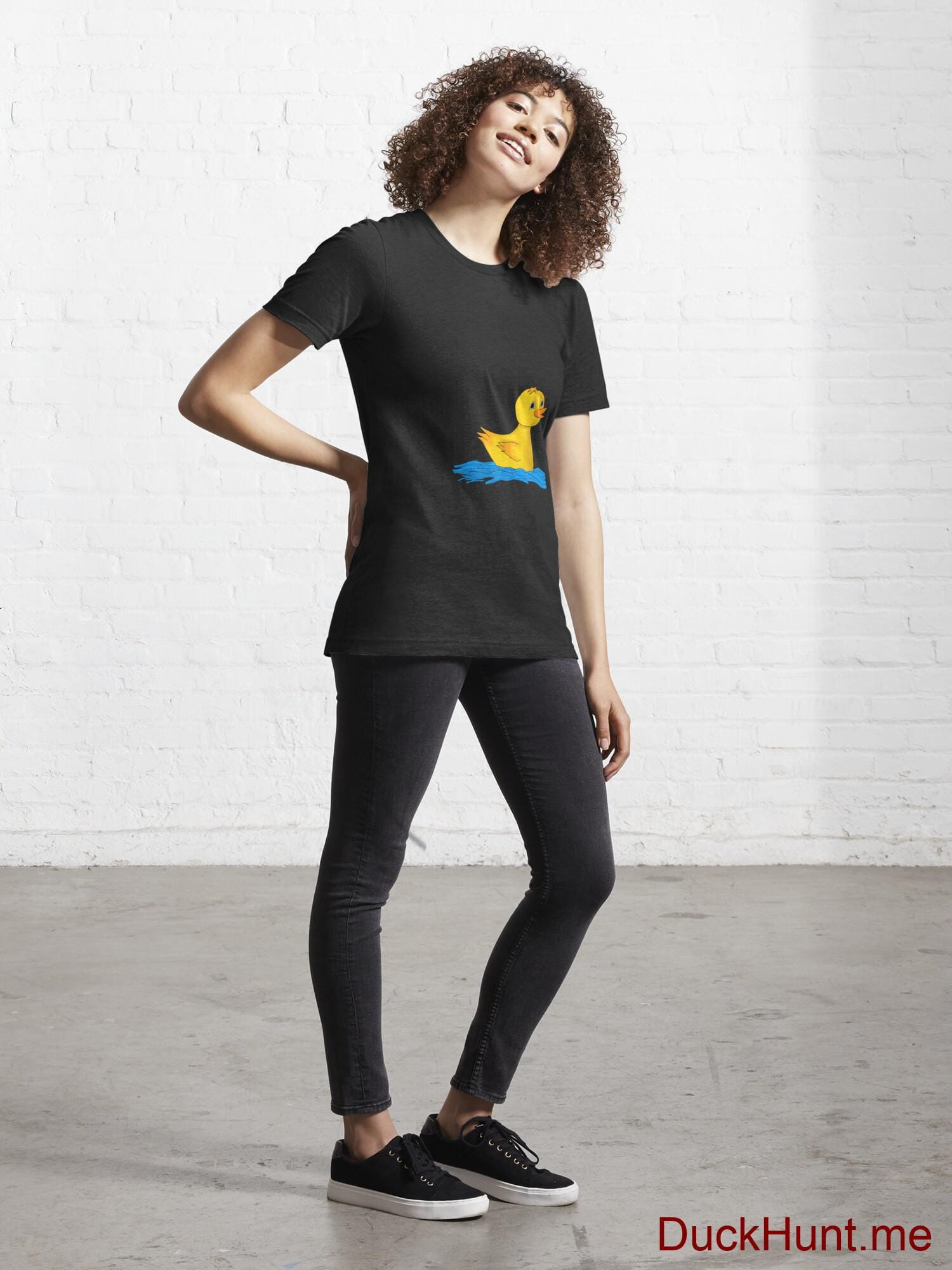 Plastic Duck Black Essential T-Shirt (Front printed) alternative image 3