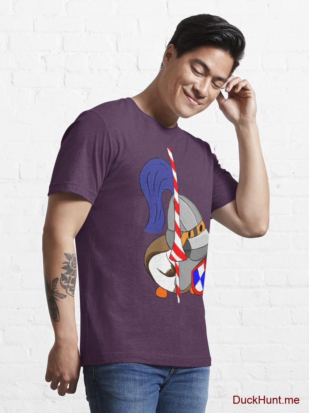 Armored Duck Eggplant Essential T-Shirt (Front printed) alternative image 6