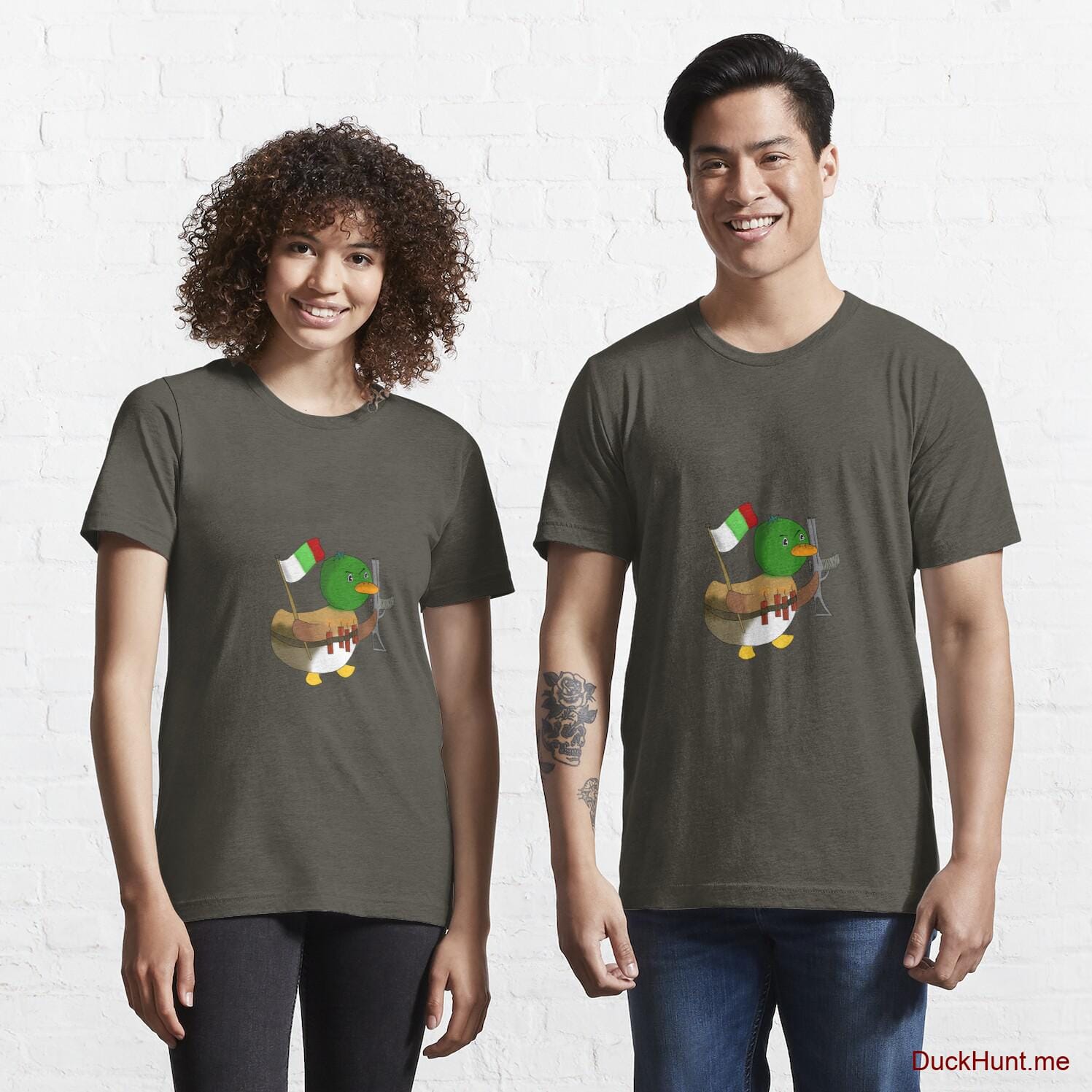 Kamikaze Duck Army Essential T-Shirt (Front printed)