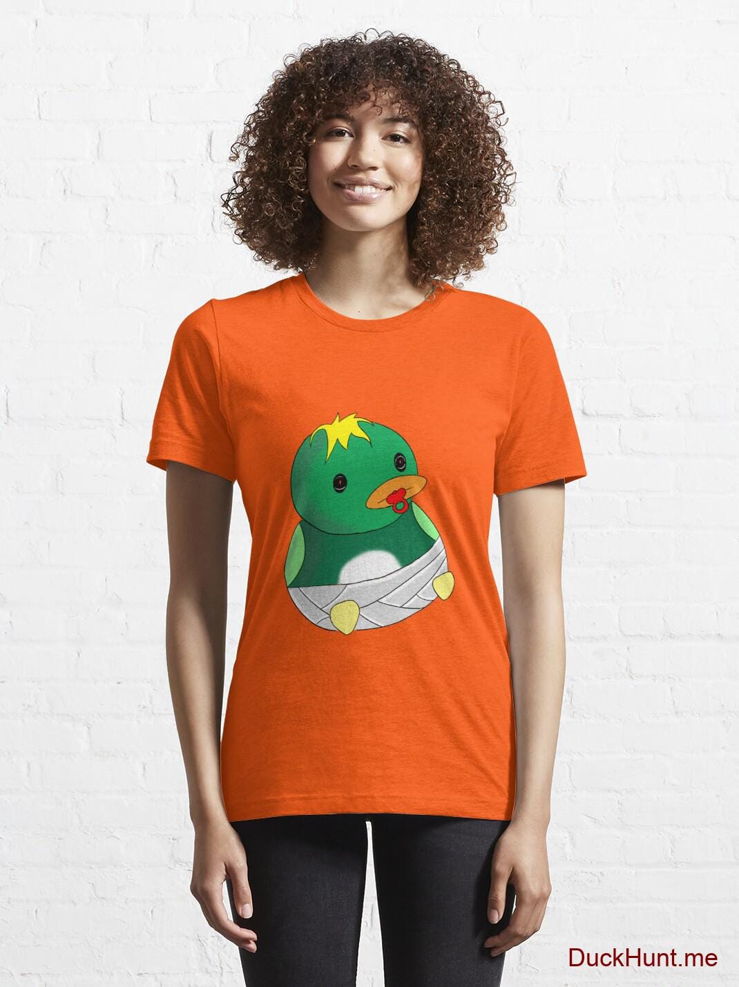 Baby duck Orange Essential T-Shirt (Front printed) alternative image 5