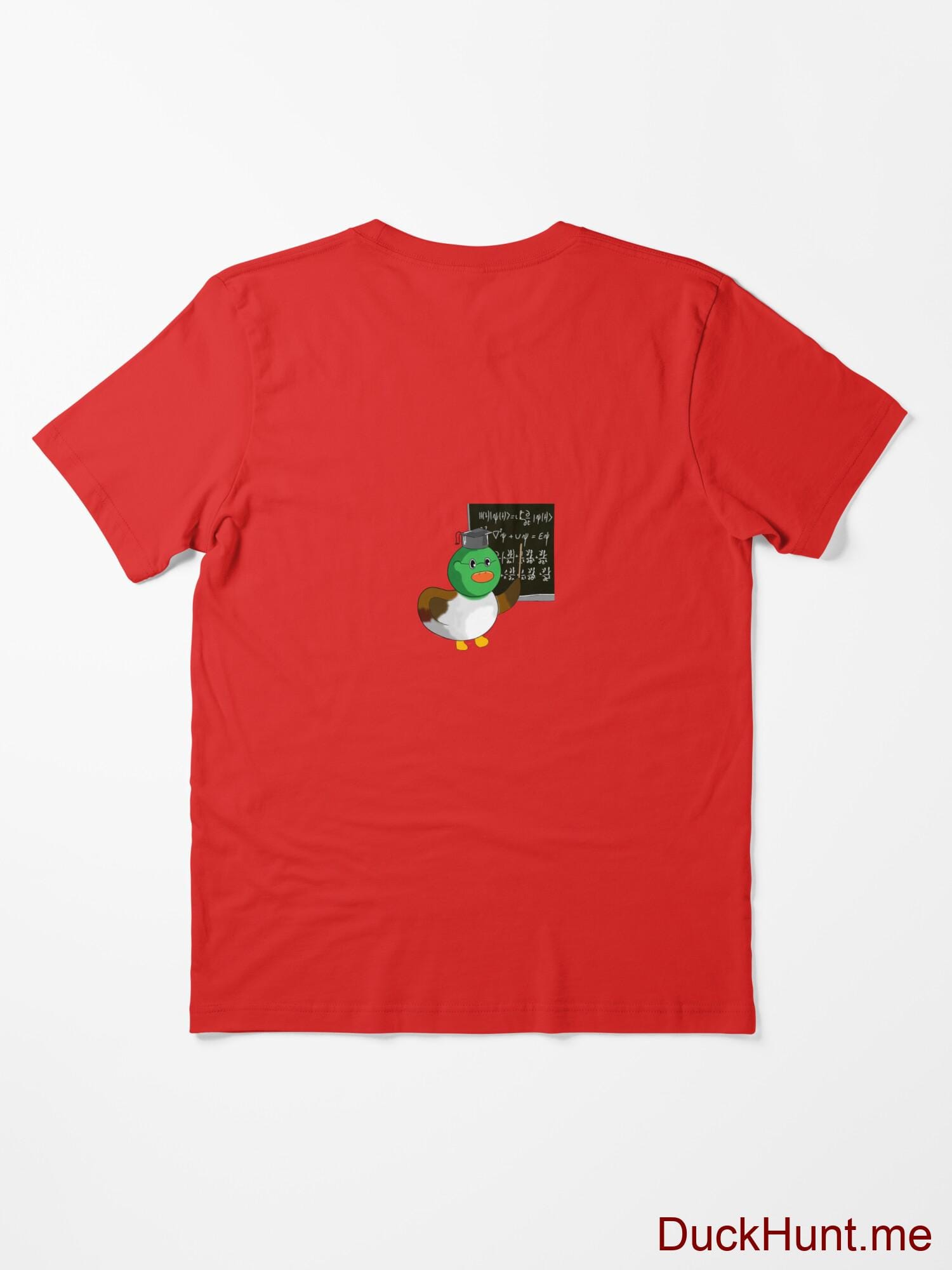 Prof Duck Red Essential T-Shirt (Back printed) alternative image 1