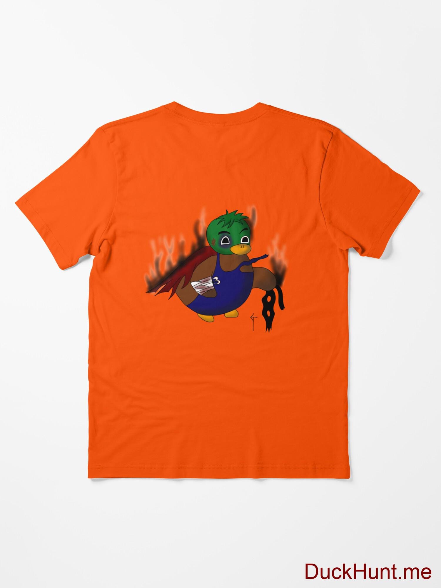 Dead Boss Duck (smoky) Orange Essential T-Shirt (Back printed) alternative image 1