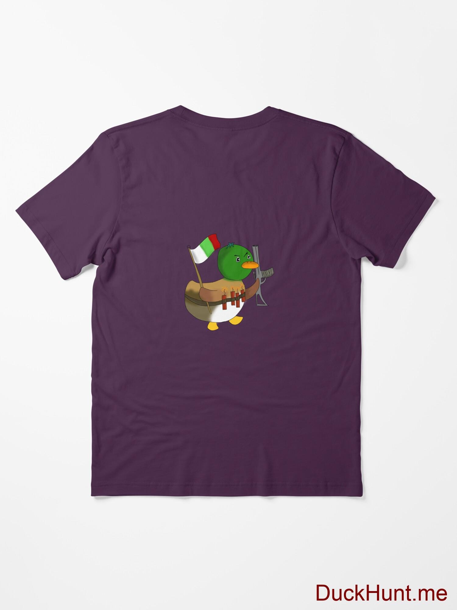 Kamikaze Duck Eggplant Essential T-Shirt (Back printed) alternative image 1