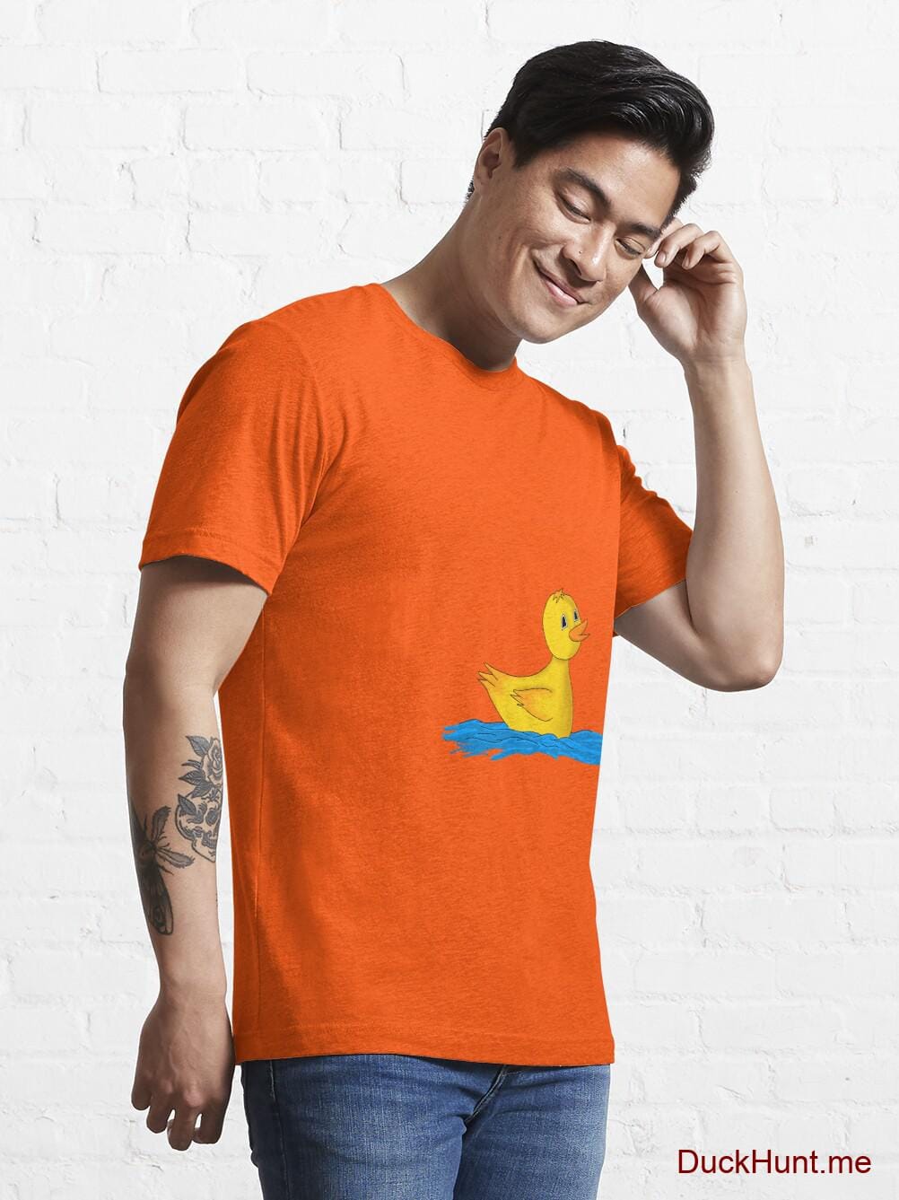 Plastic Duck Orange Essential T-Shirt (Front printed) alternative image 6