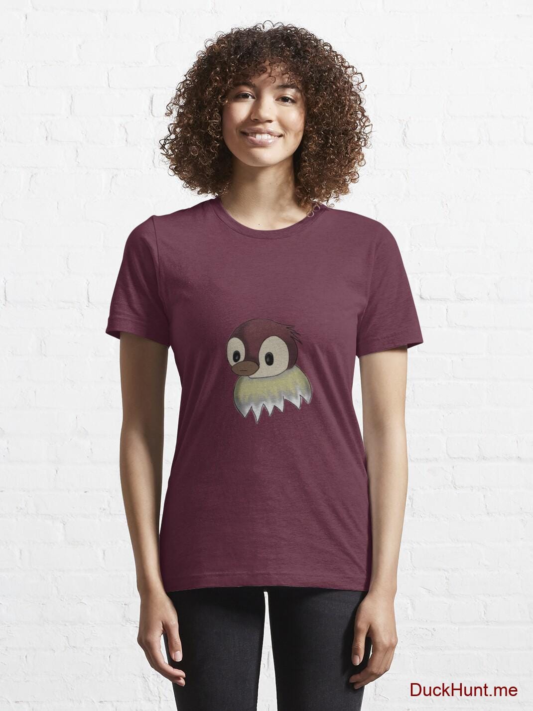 Ghost Duck (fogless) Dark Red Essential T-Shirt (Front printed) alternative image 5