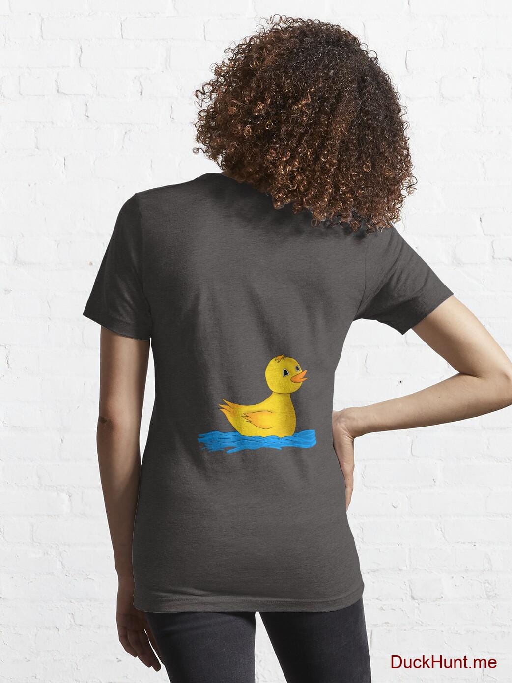 Plastic Duck Charcoal Heather Essential T-Shirt (Back printed) alternative image 4