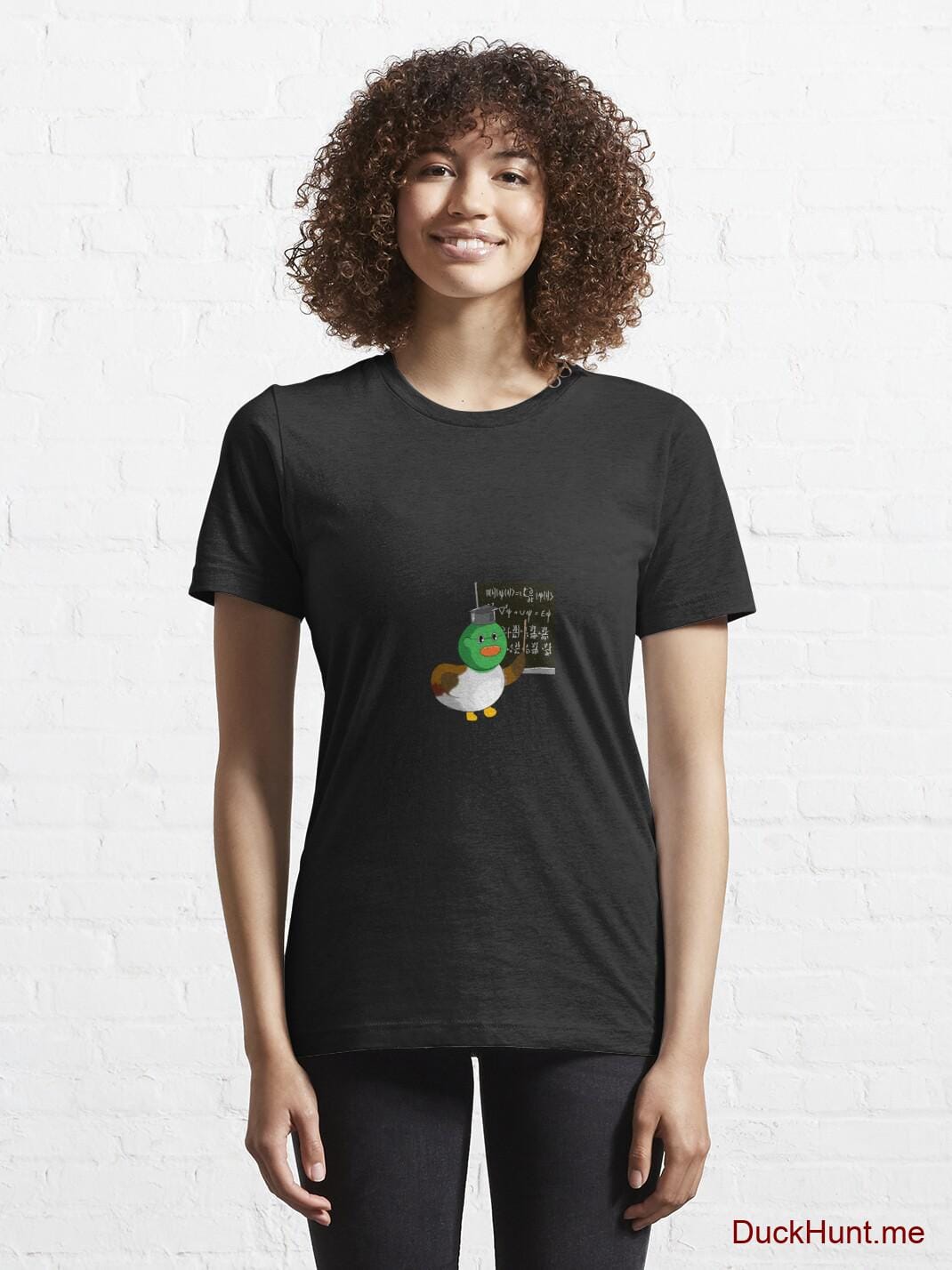 Prof Duck Black Essential T-Shirt (Front printed) alternative image 5