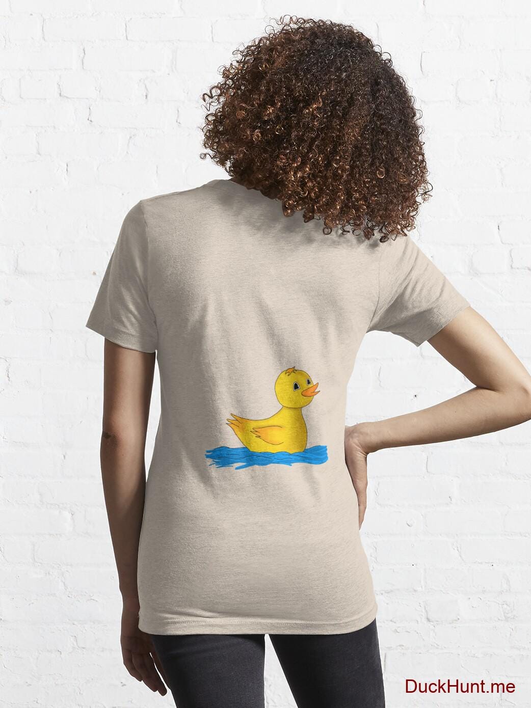 Plastic Duck Creme Essential T-Shirt (Back printed) alternative image 4
