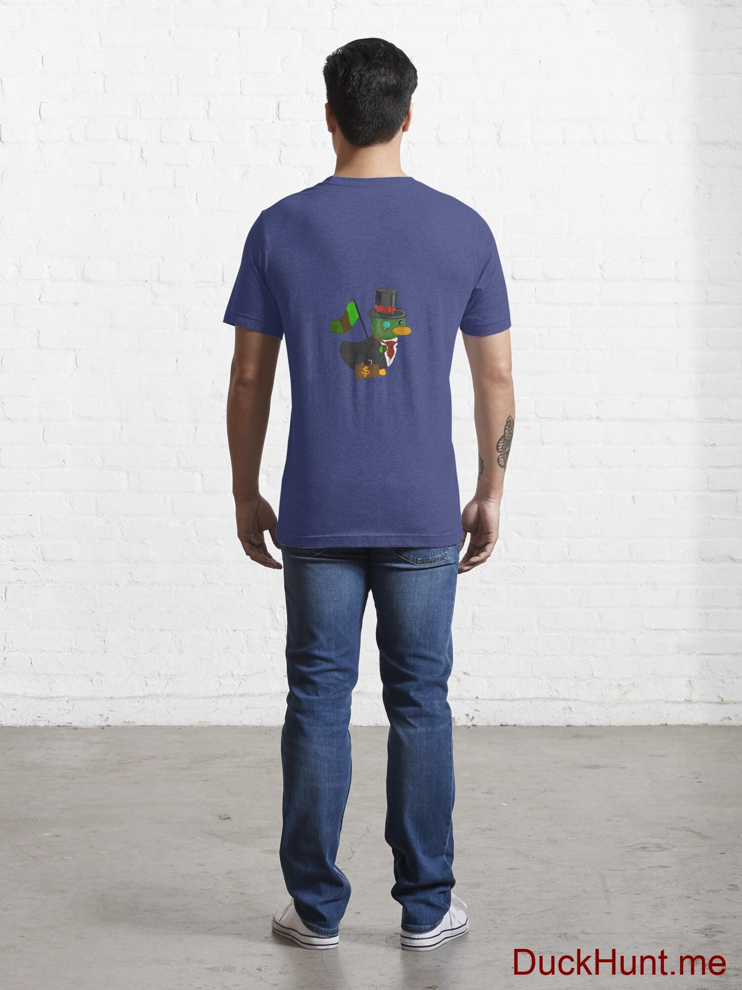 Golden Duck Blue Essential T-Shirt (Back printed) alternative image 3