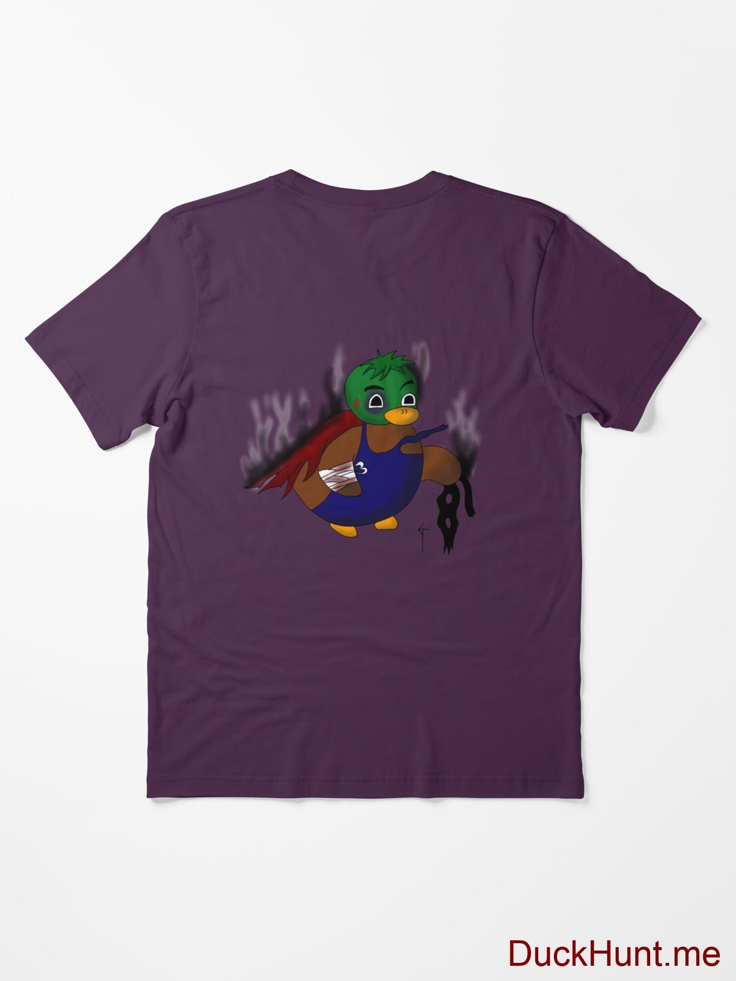 Dead Boss Duck (smoky) Eggplant Essential T-Shirt (Back printed) alternative image 1