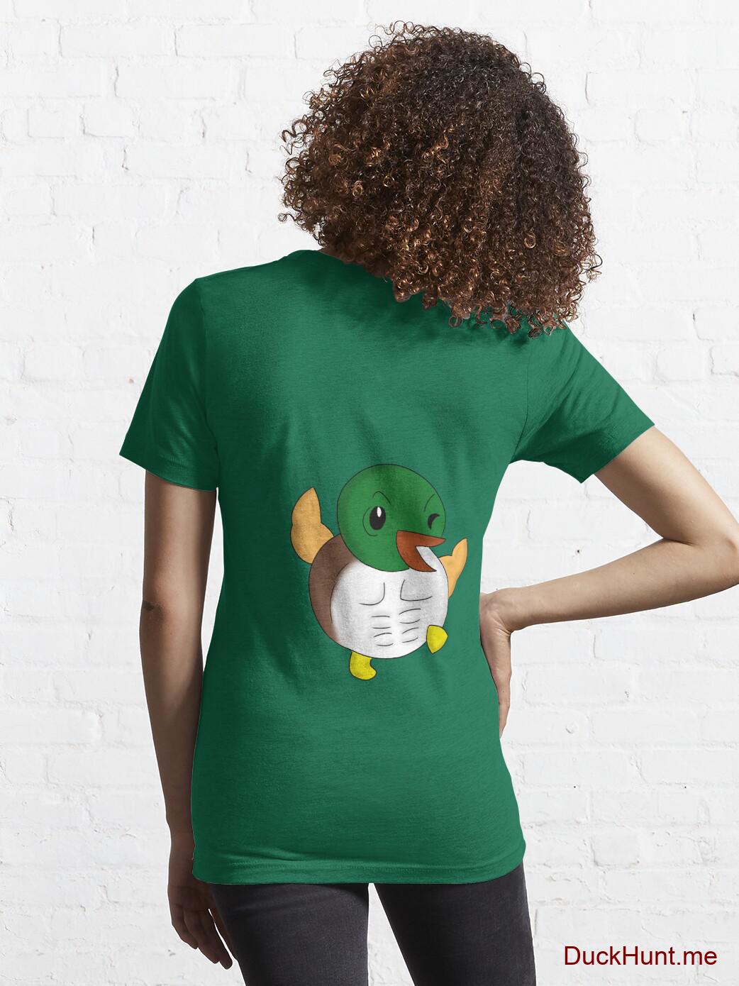 Super duck Green Essential T-Shirt (Back printed) alternative image 4