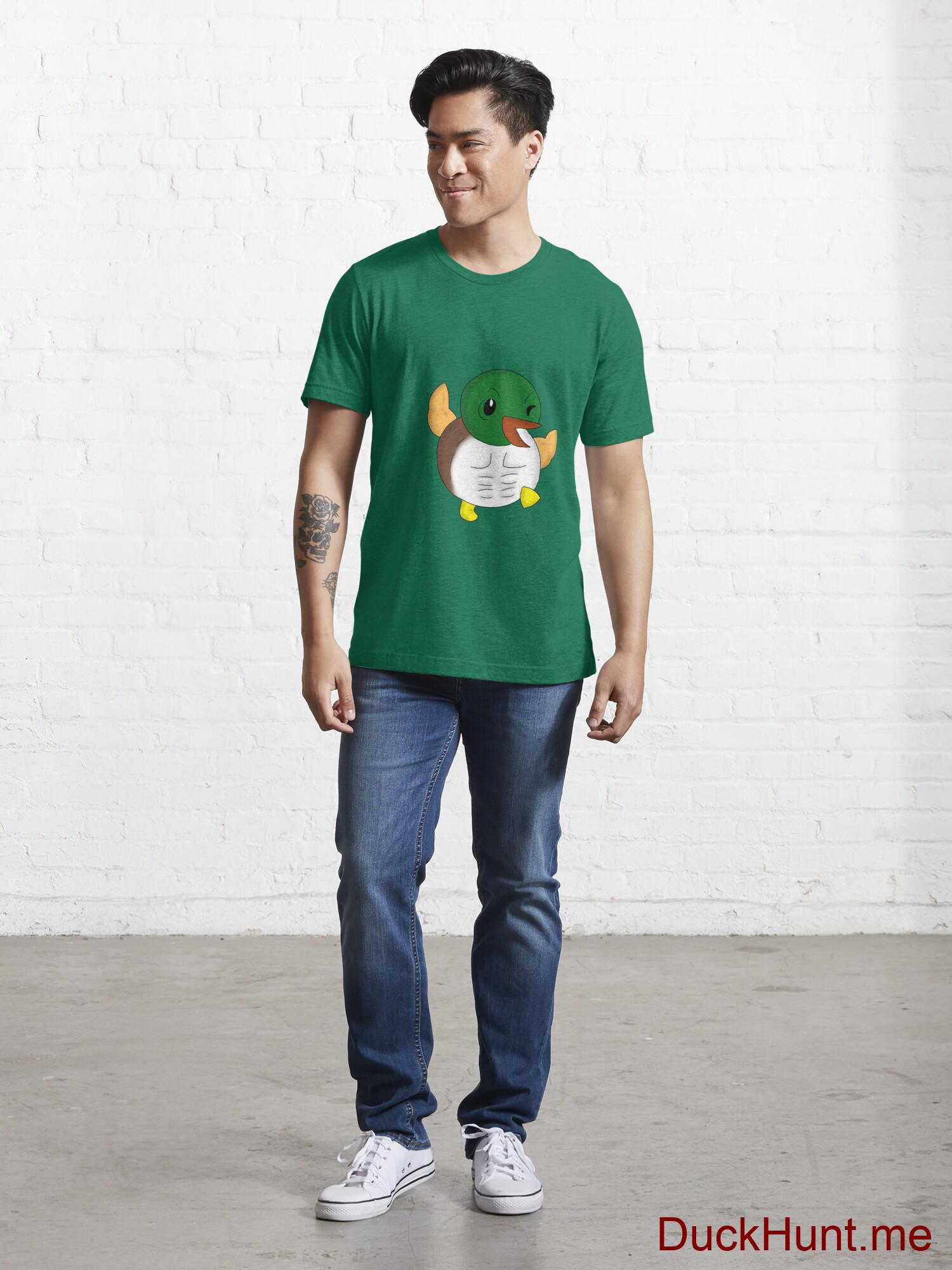 Super duck Green Essential T-Shirt (Front printed) alternative image 4