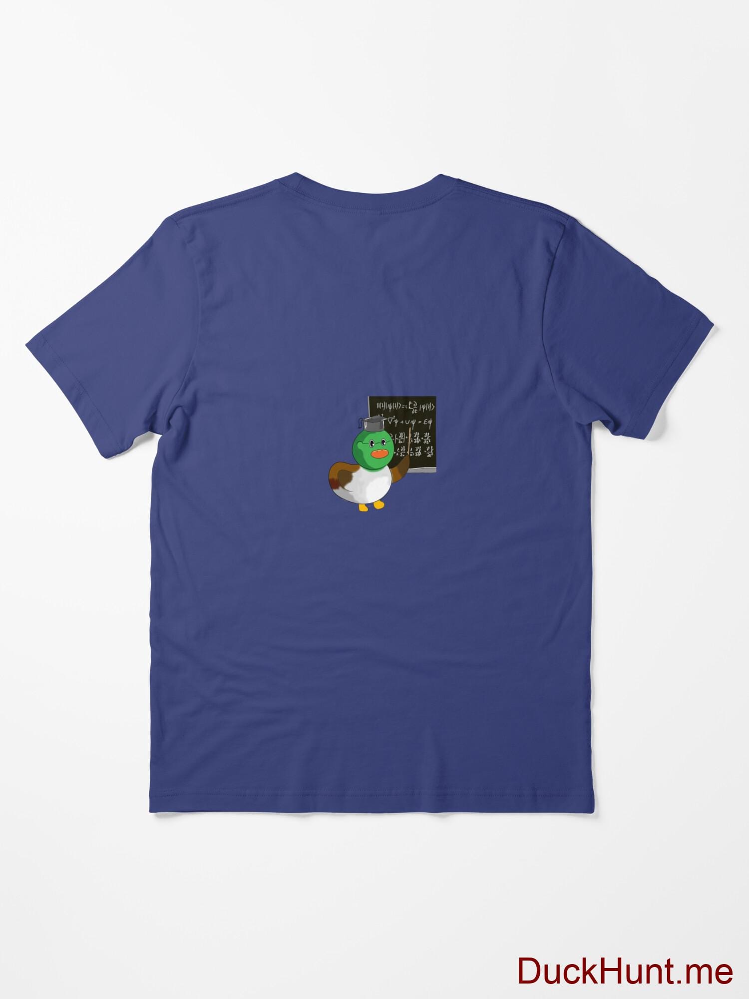 Prof Duck Blue Essential T-Shirt (Back printed) alternative image 1