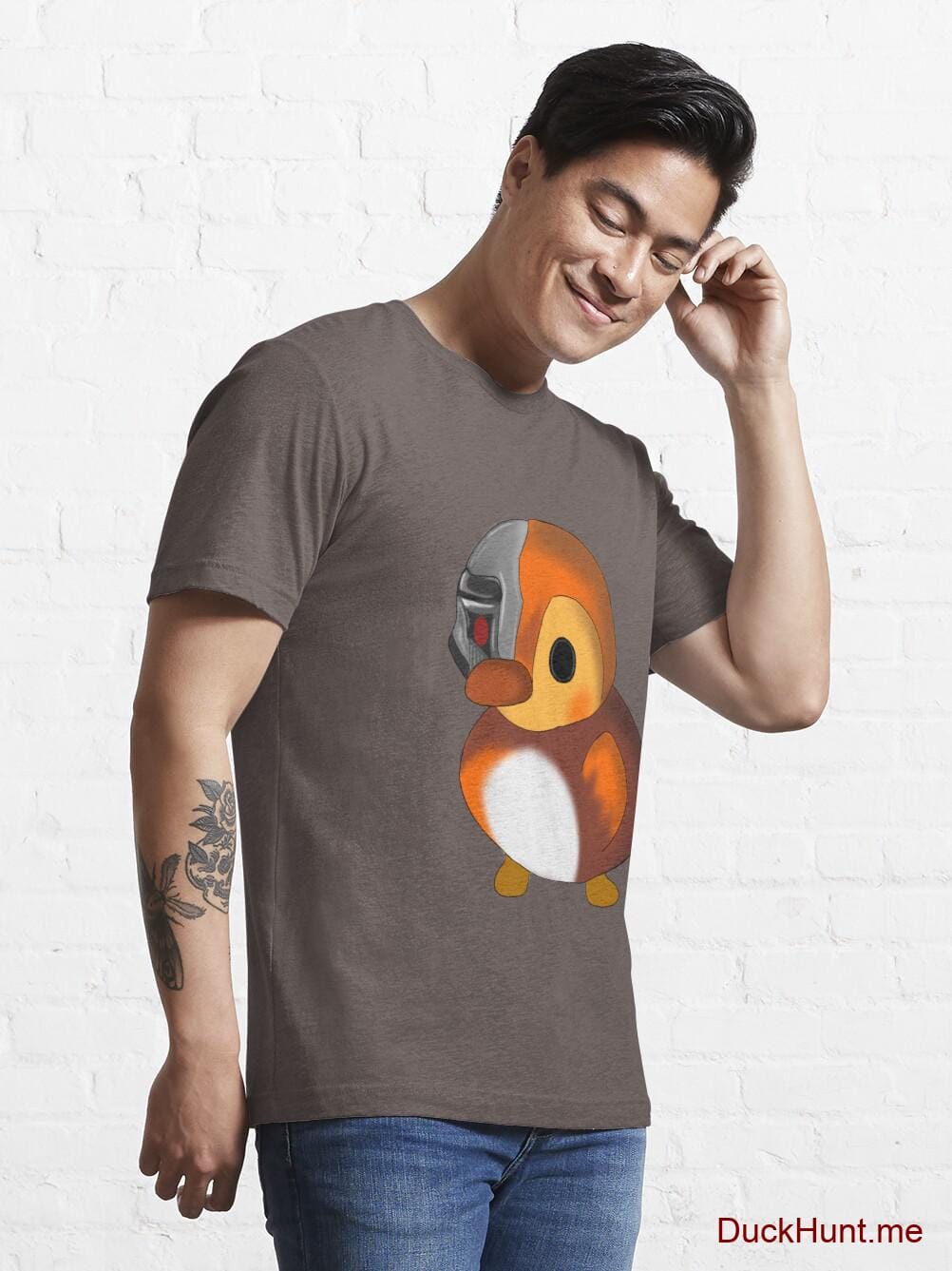 Mechanical Duck Dark Grey Essential T-Shirt (Front printed) alternative image 6