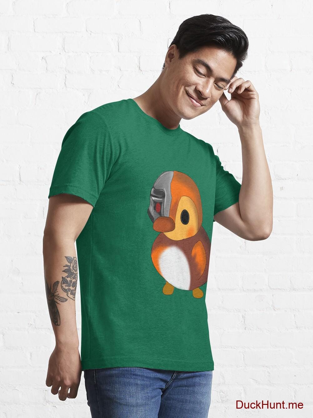 Mechanical Duck Green Essential T-Shirt (Front printed) alternative image 6
