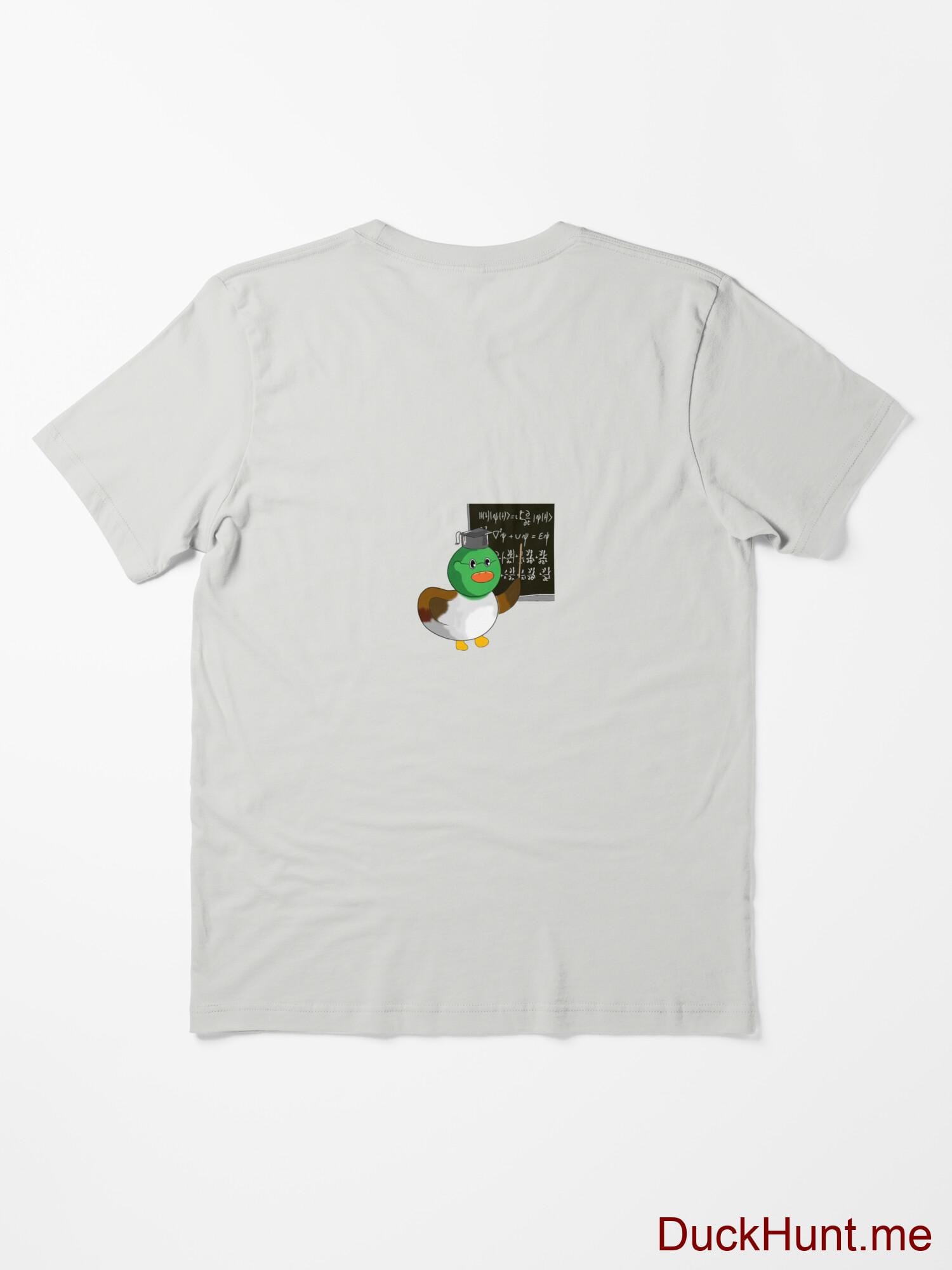 Prof Duck Light Grey Essential T-Shirt (Back printed) alternative image 1