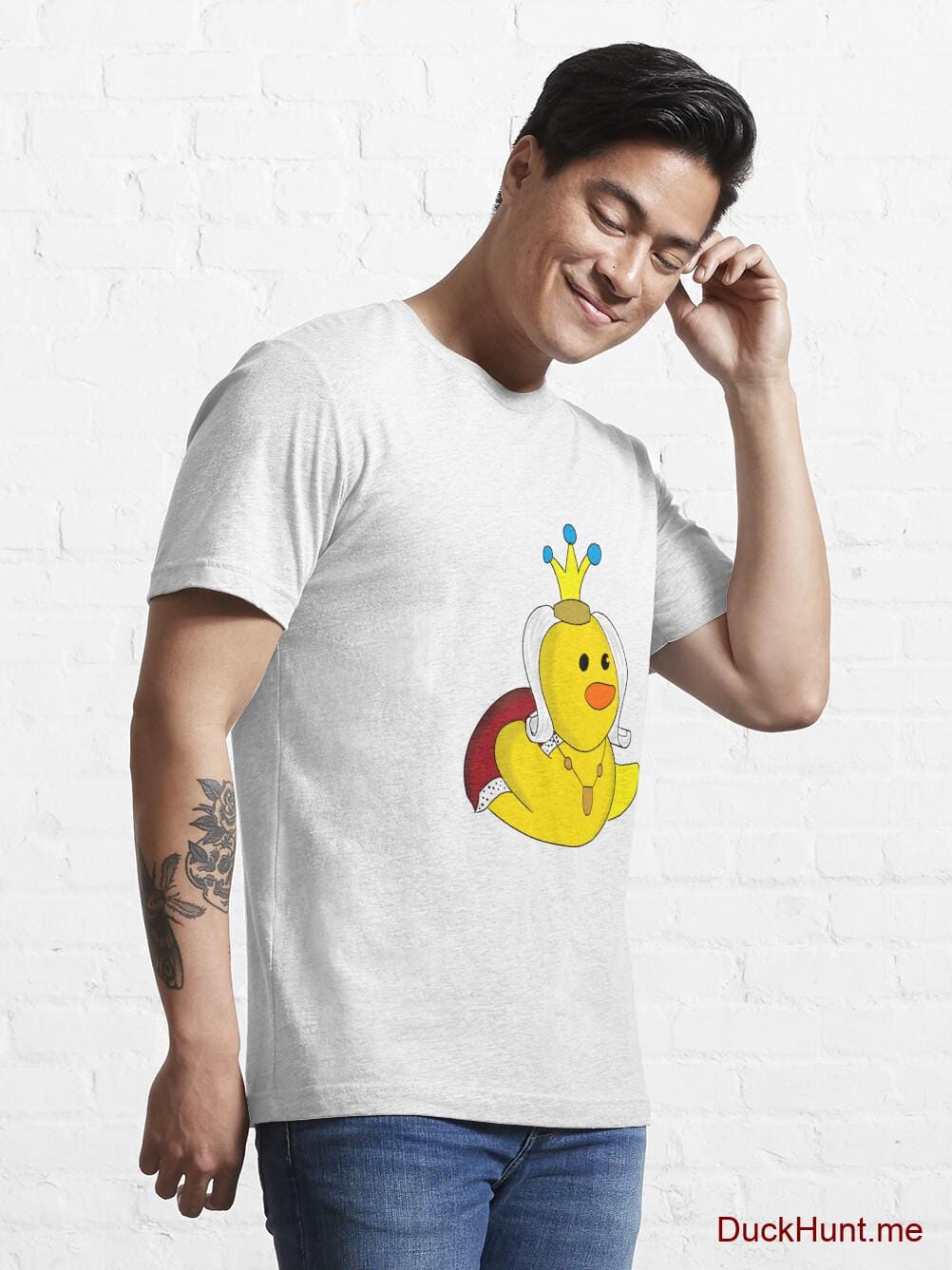Royal Duck White Essential T-Shirt (Front printed) alternative image 6